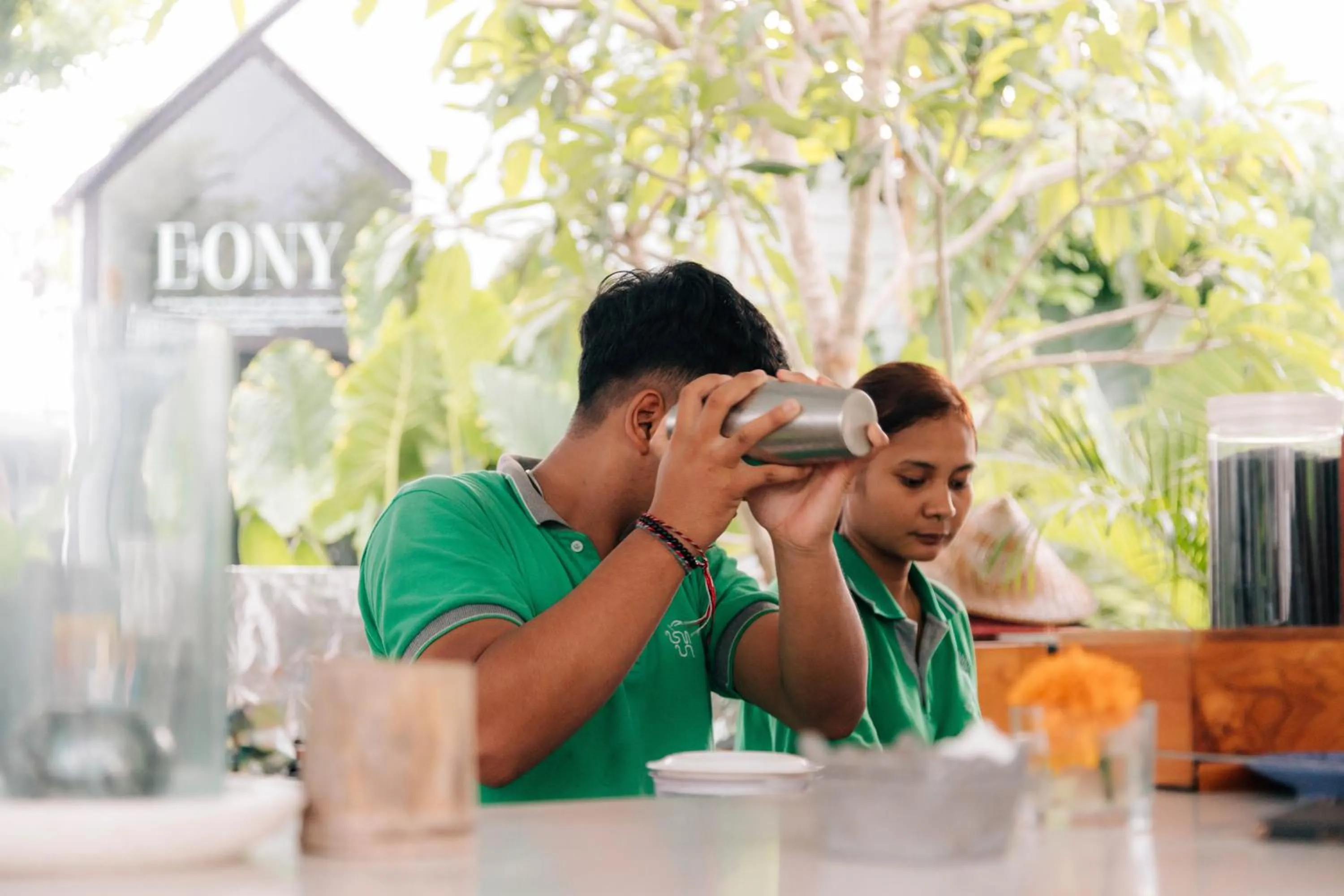 Food and drinks in The Jungle Hostel Canggu