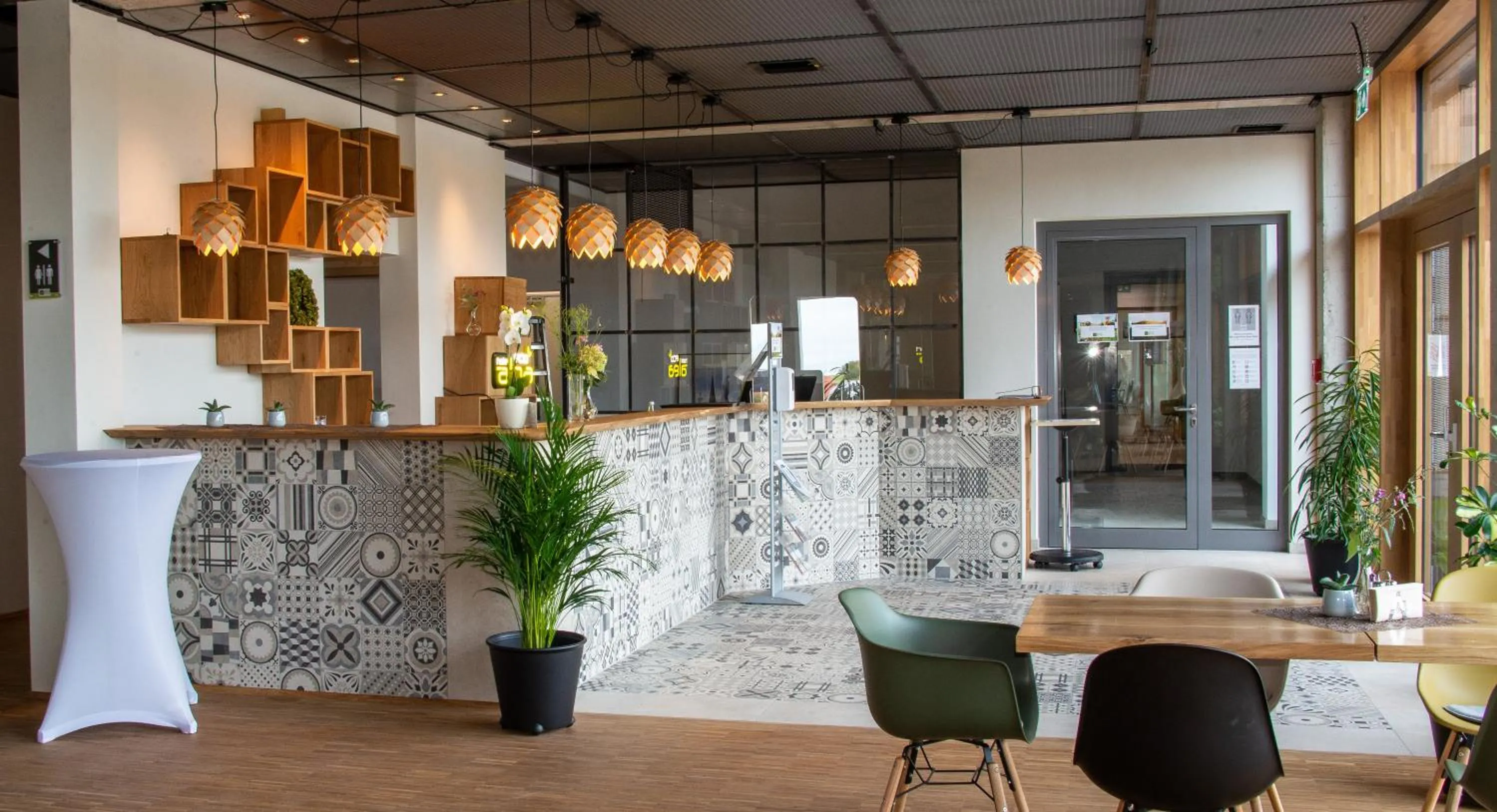 Lobby or reception in Ökohotel aus Holz Alea Eco