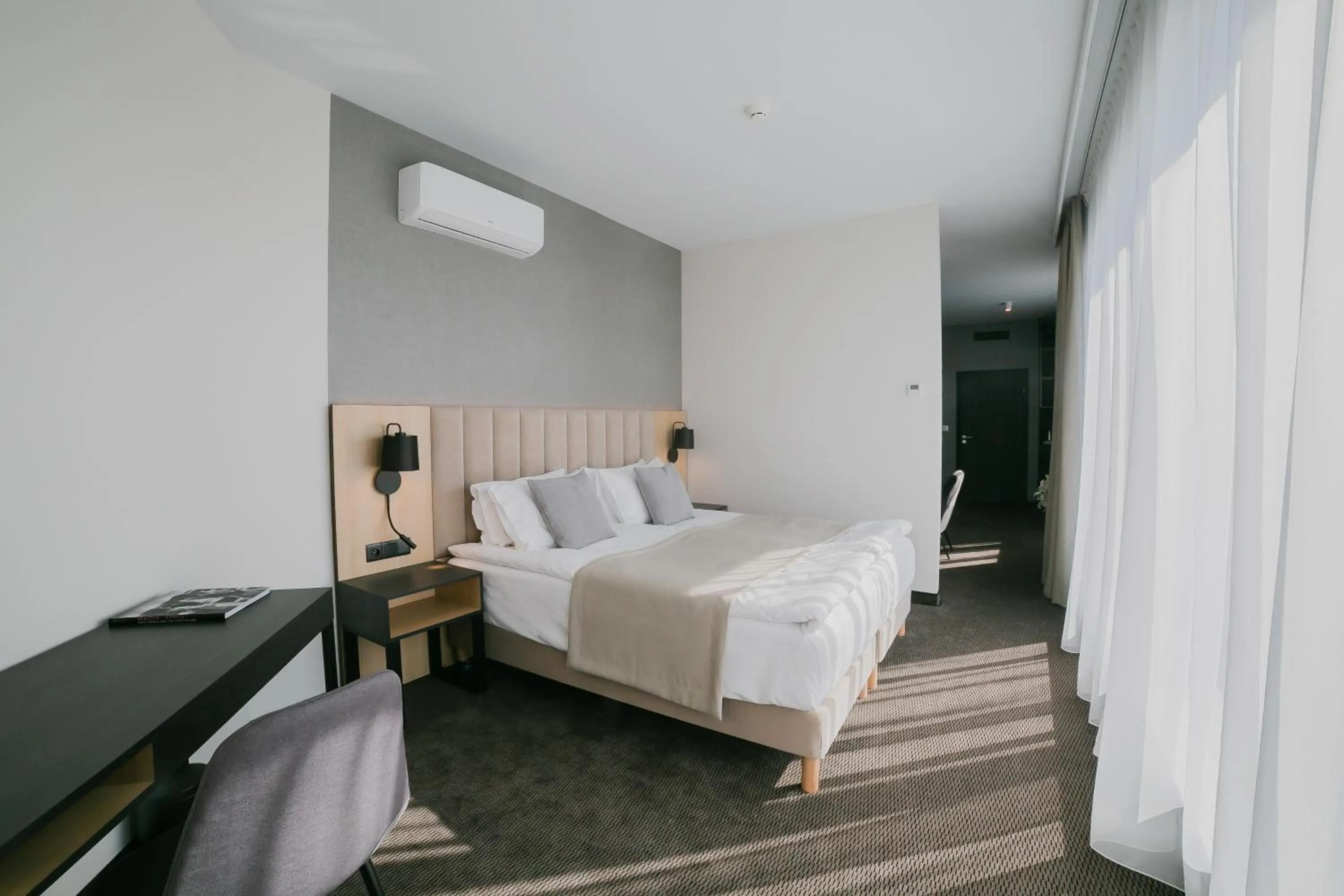 Bed in V Hotel Warsaw