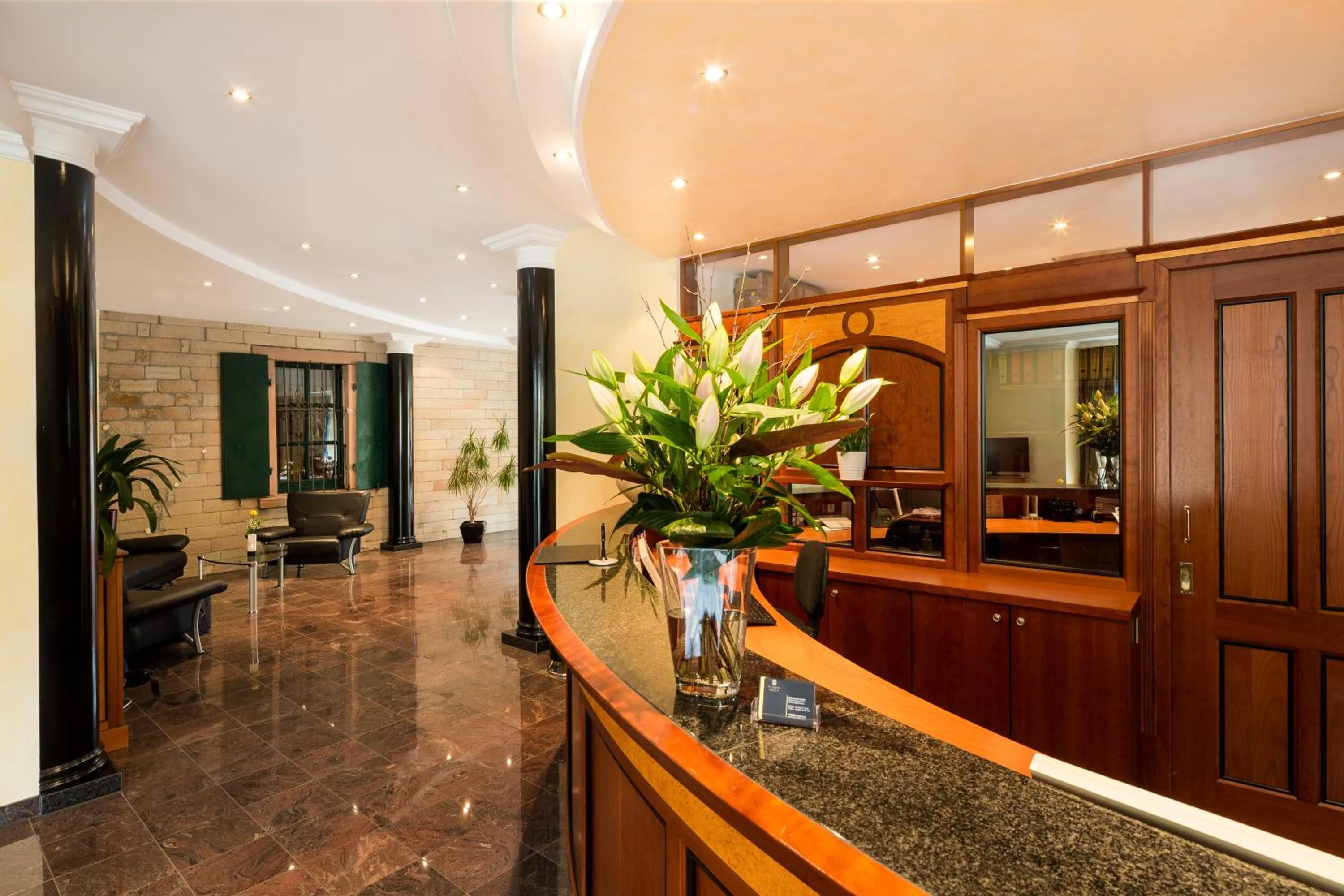 Lobby or reception in Hotel Villa Marburg im Park