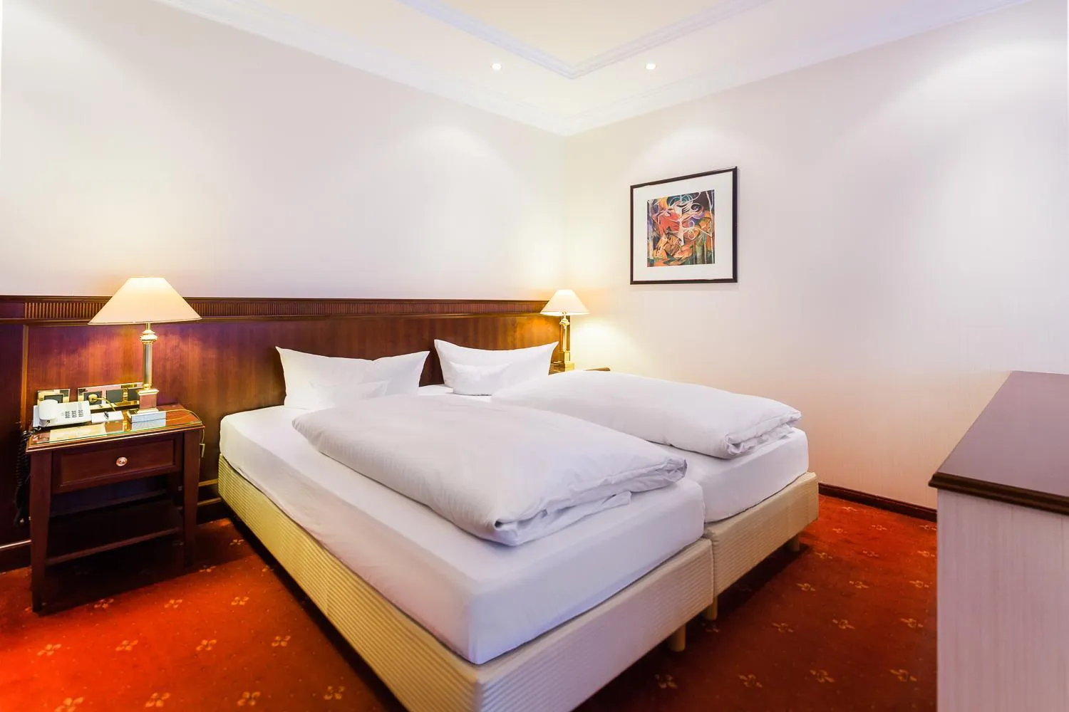 Bed in Hotel Villa Marburg im Park