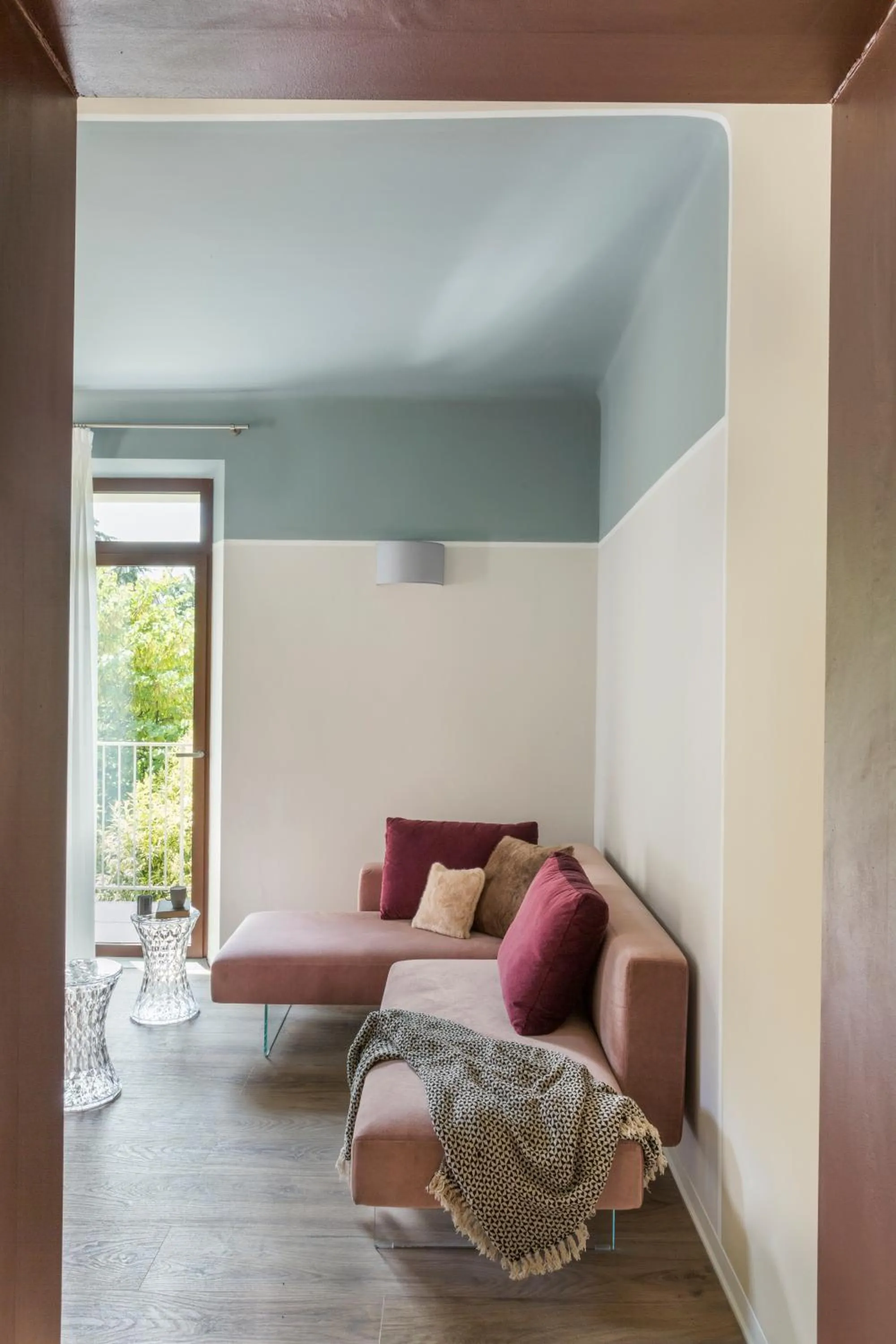 Living room in San Leonardo Suites