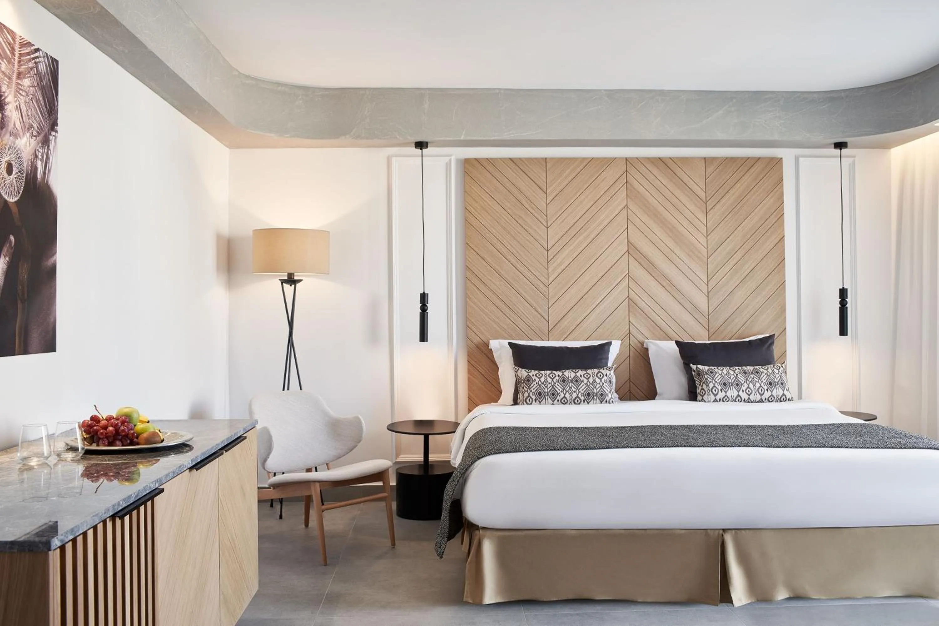 Bedroom, Bed in Atlantica Caldera Palace