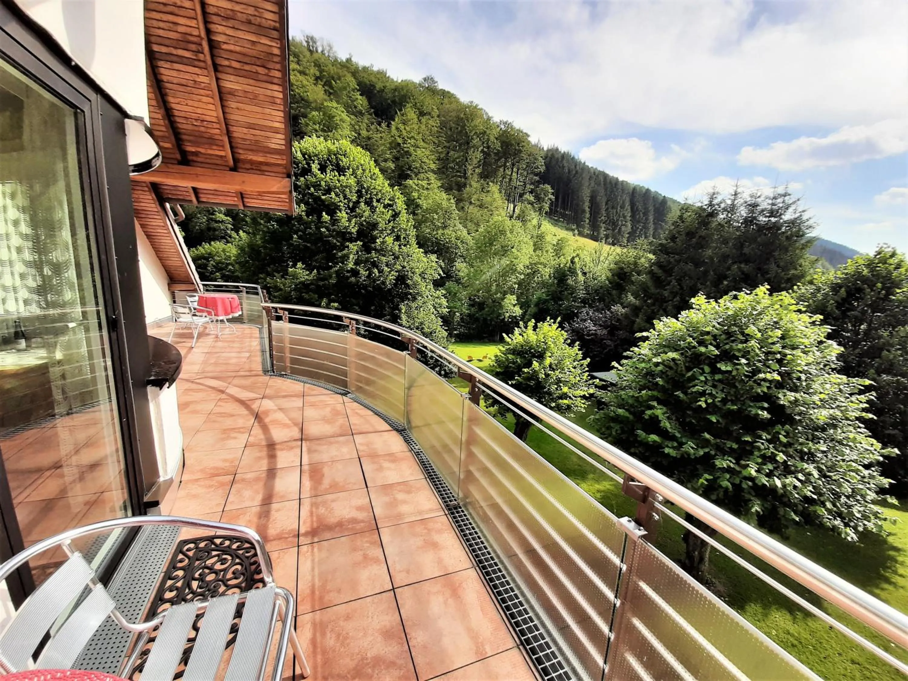 Garden view in Harz hotel Iris