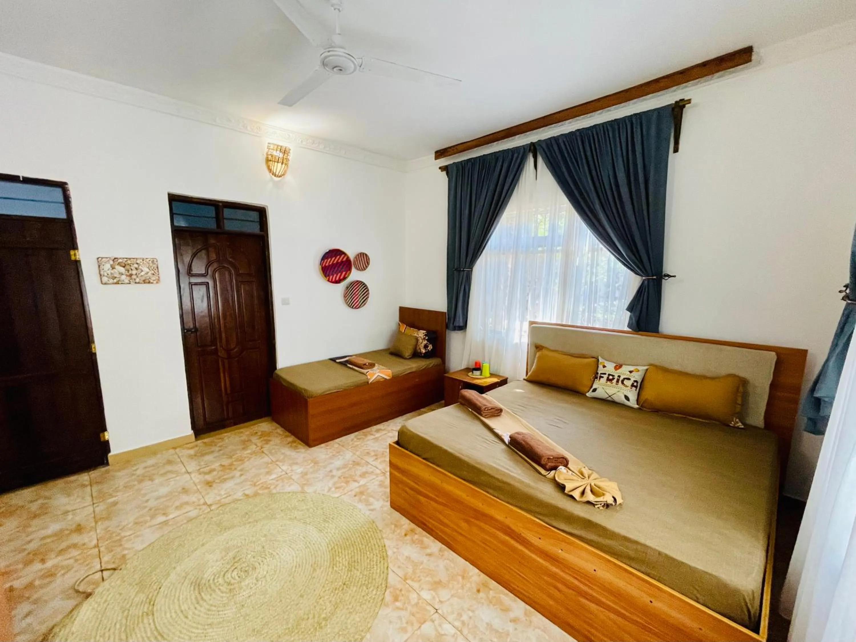 Bed in Max Hotel Nungwi