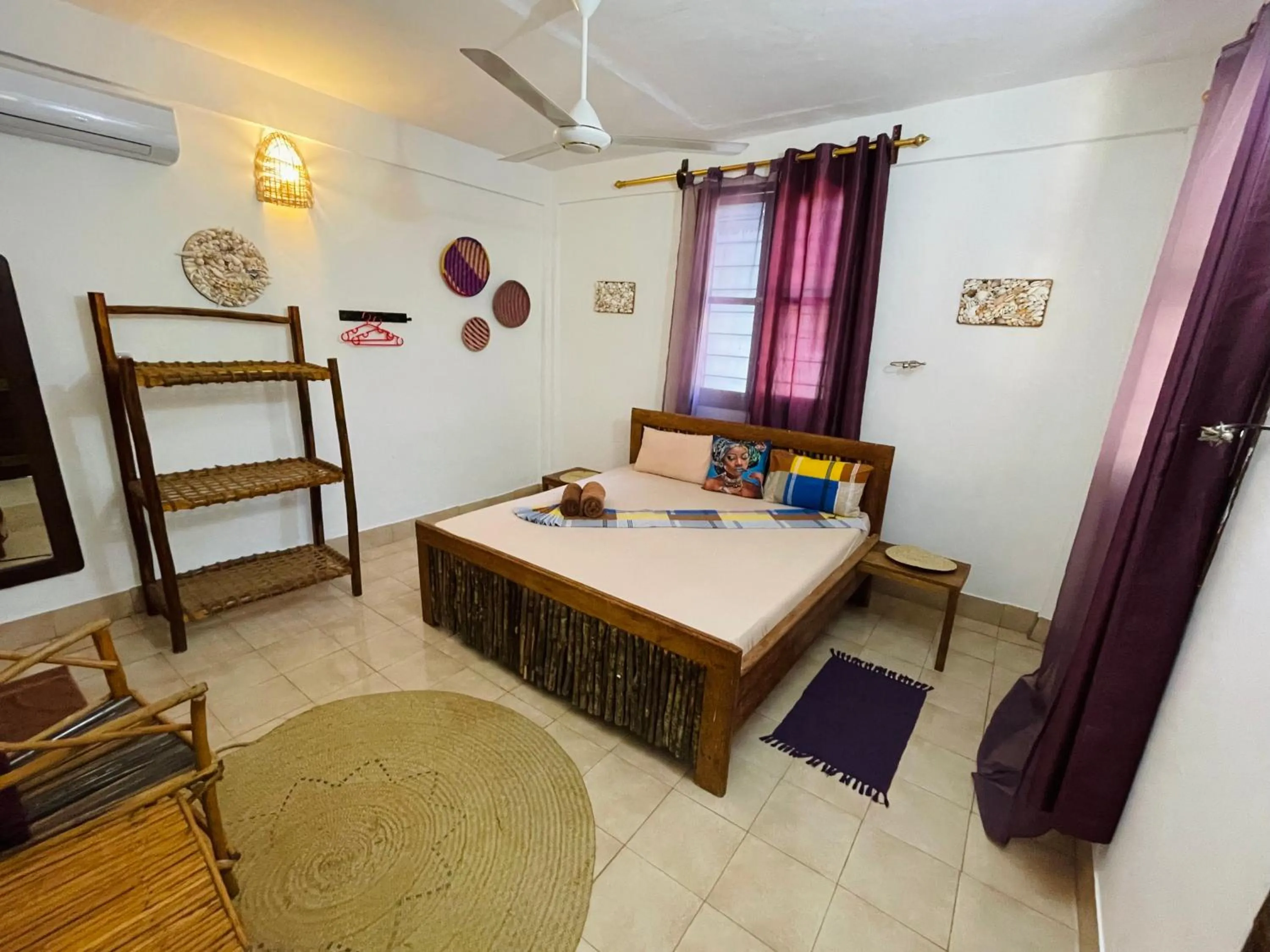 Bed in Max Hotel Nungwi