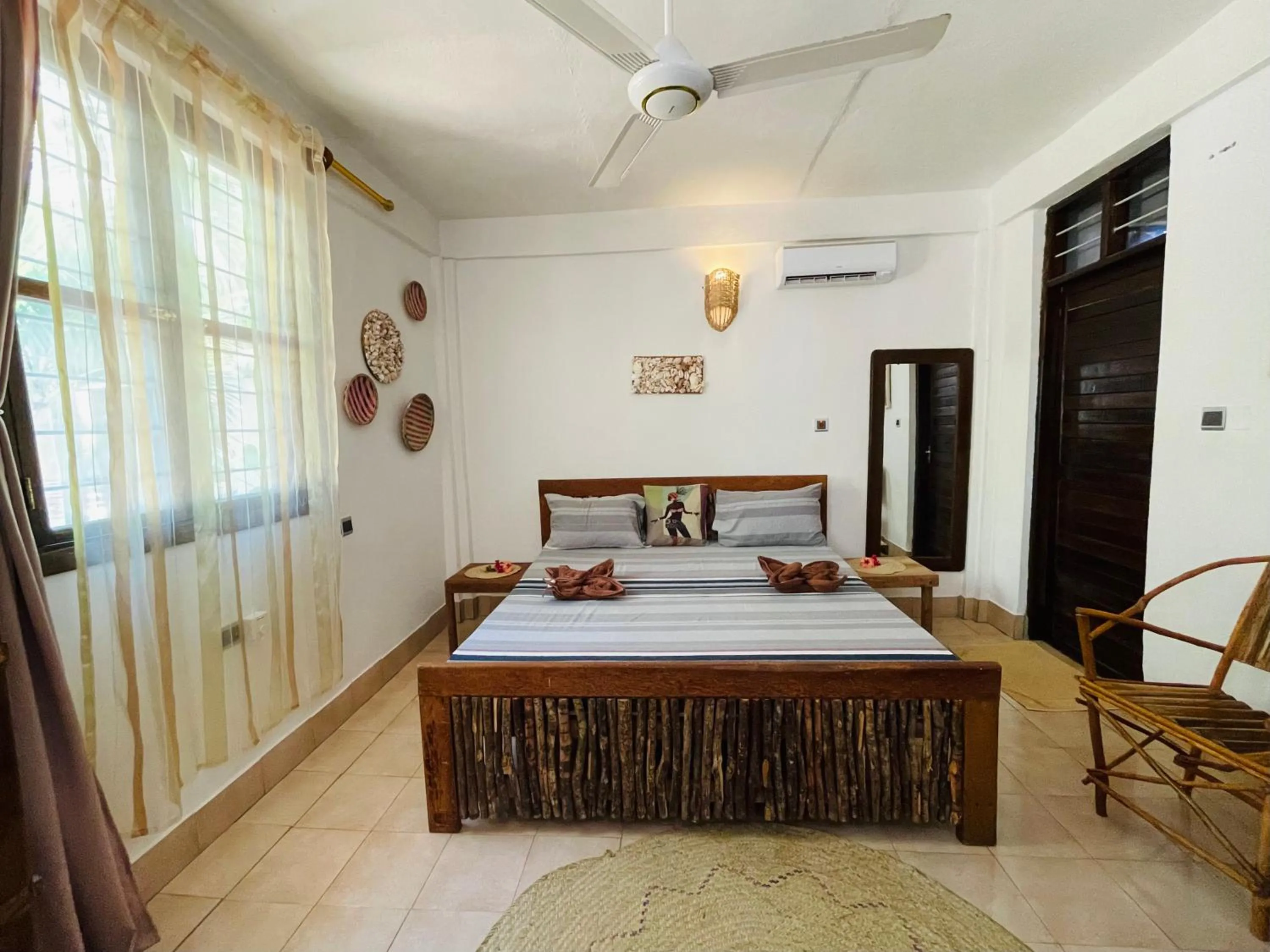 Bed in Max Hotel Nungwi