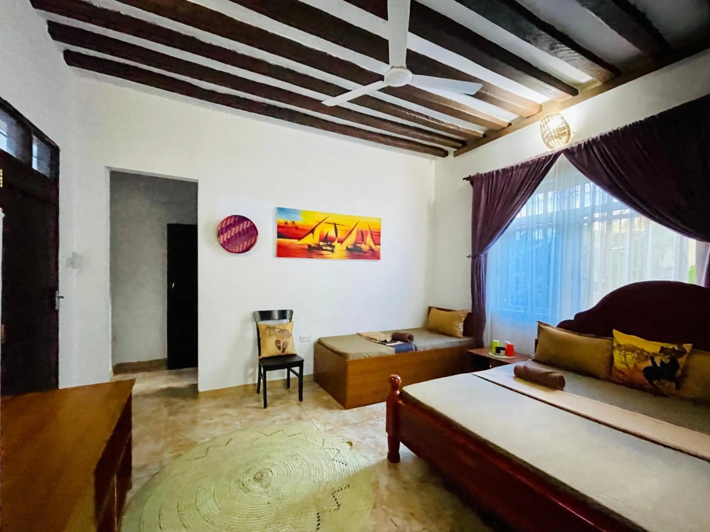 Bed in Max Hotel Nungwi