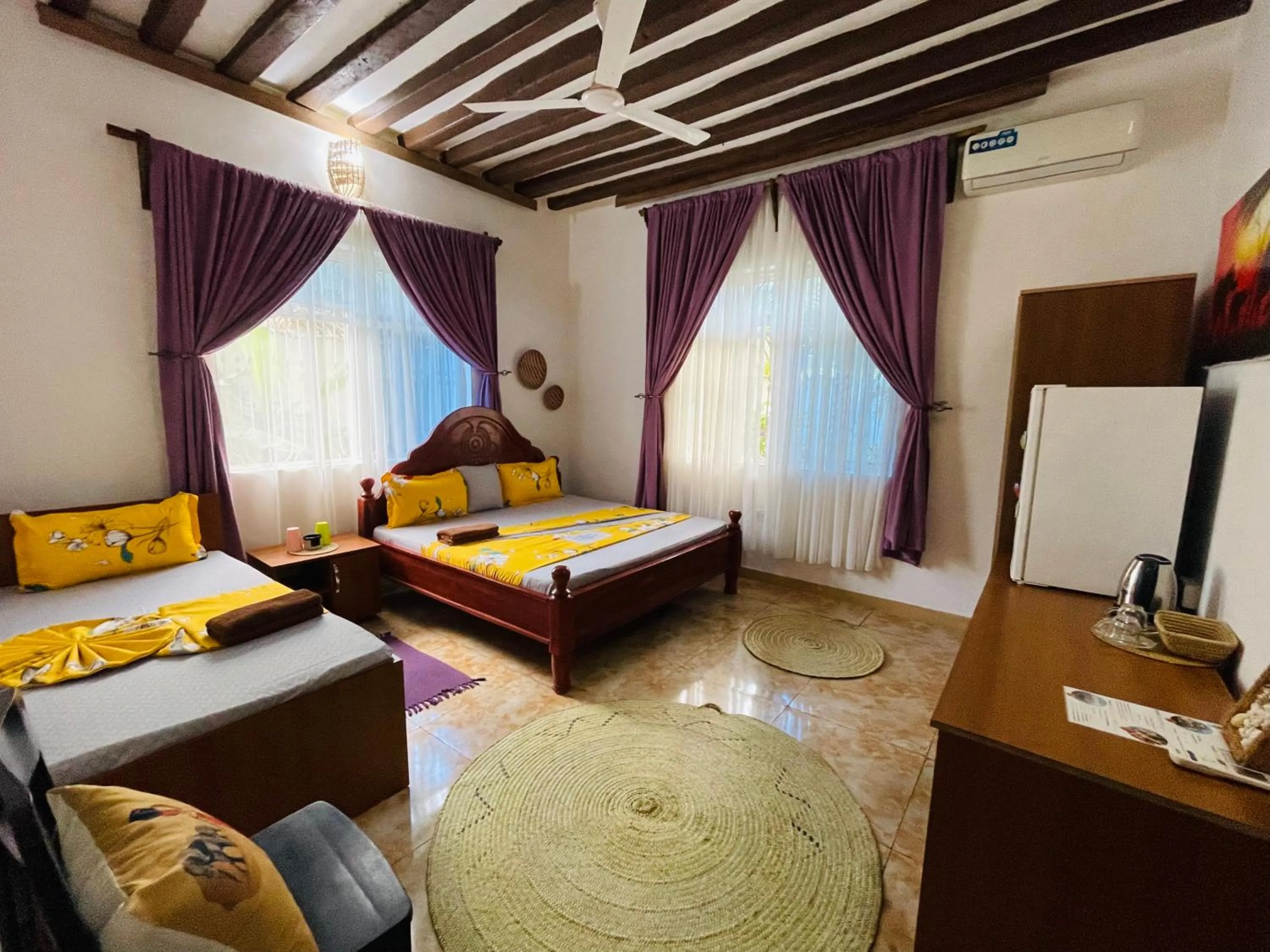 Bed in Max Hotel Nungwi