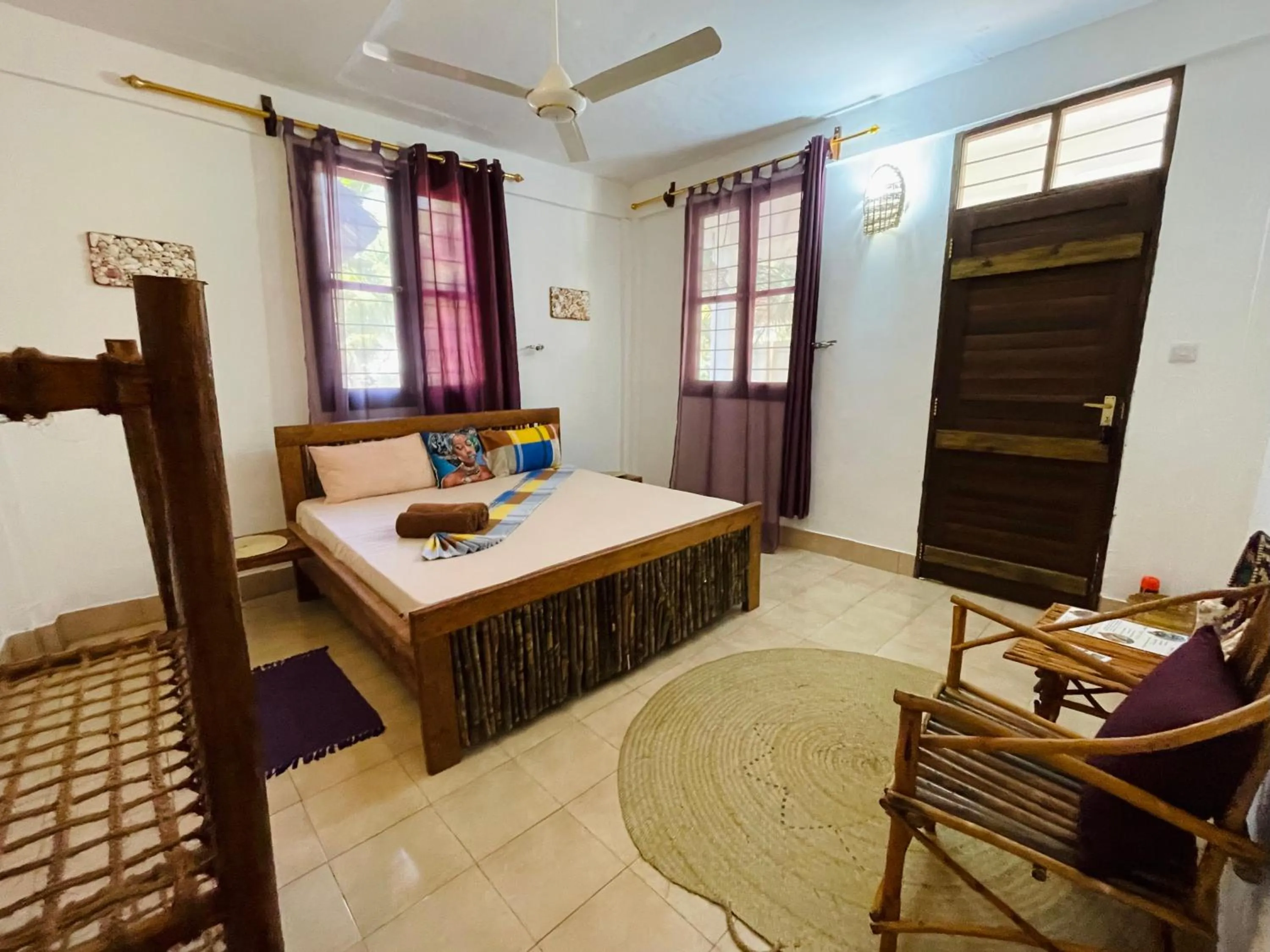 Bed in Max Hotel Nungwi