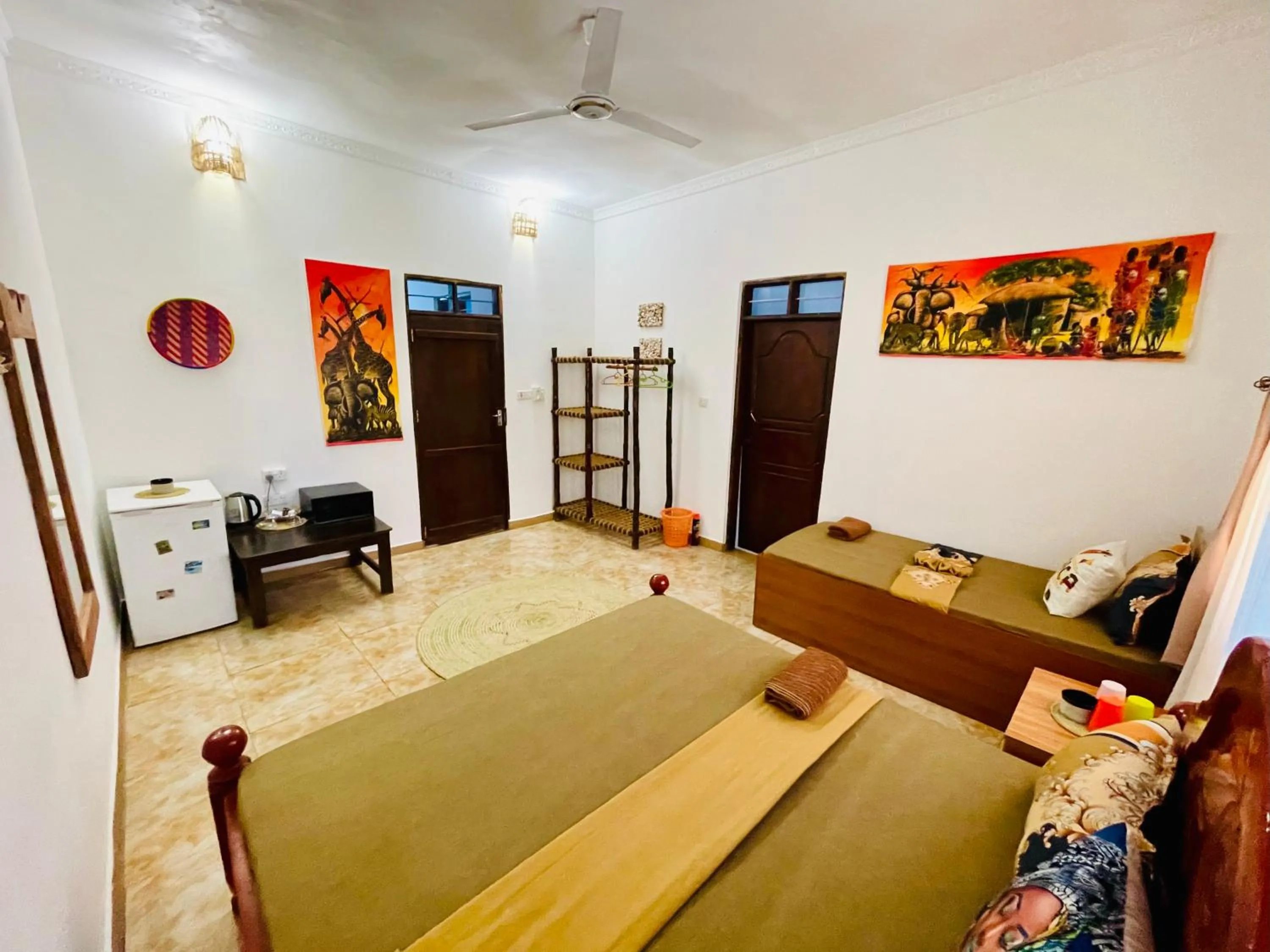 Bed in Max Hotel Nungwi