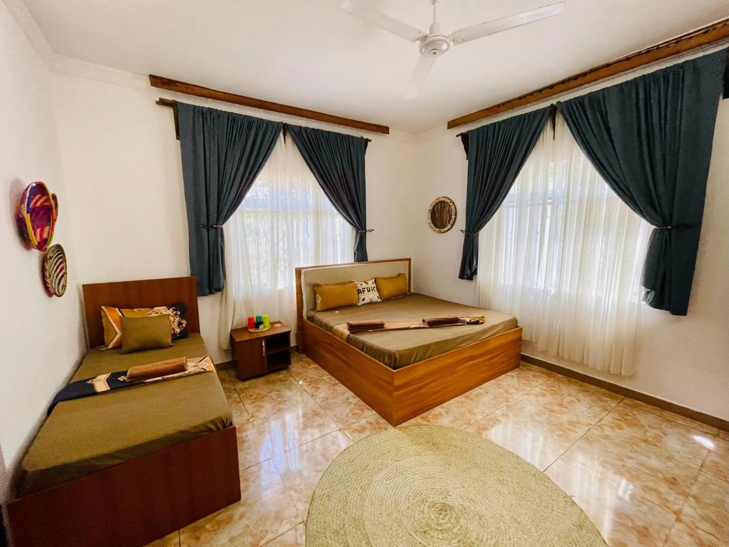 Bed in Max Hotel Nungwi