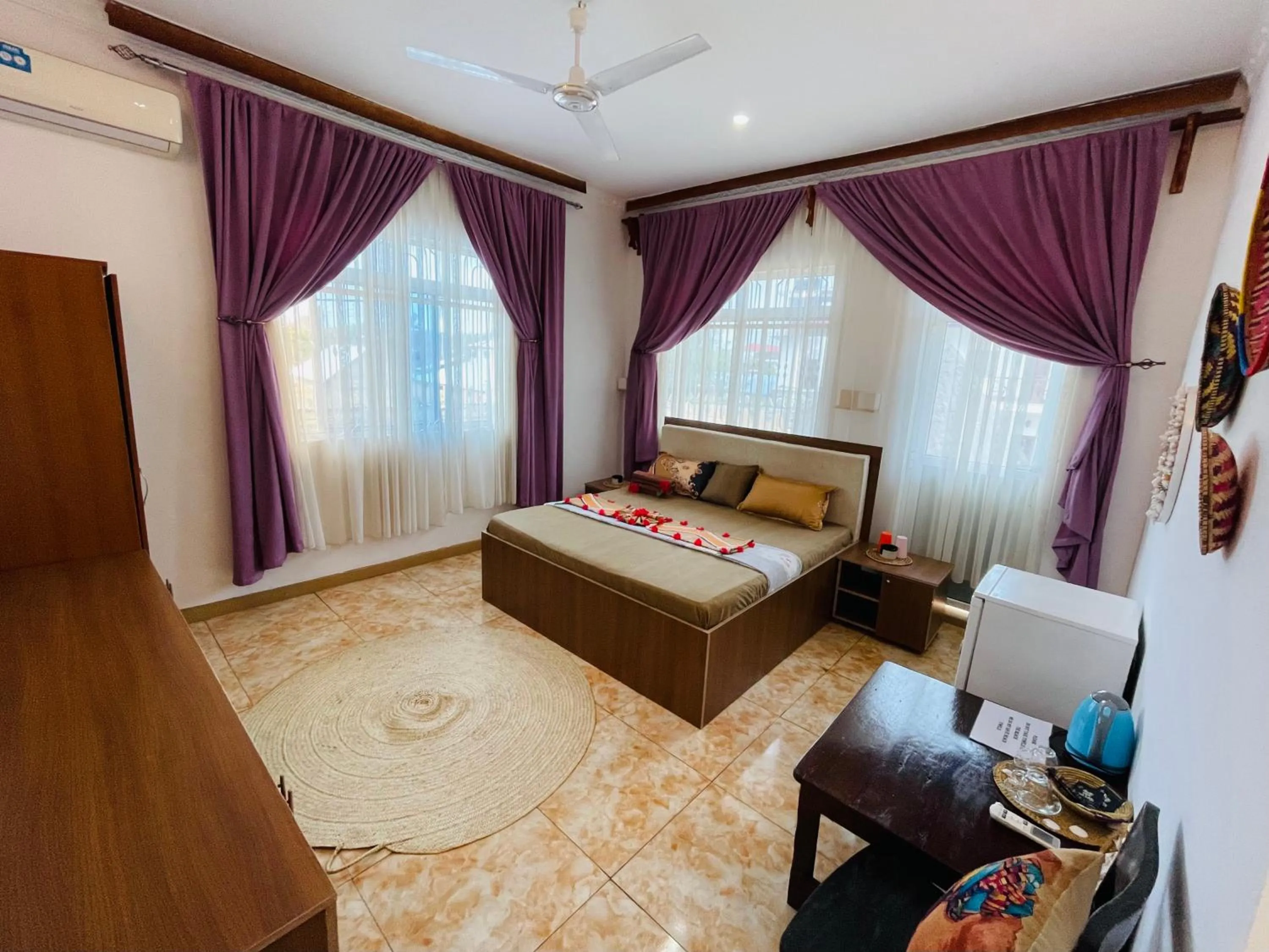 Bed in Max Hotel Nungwi