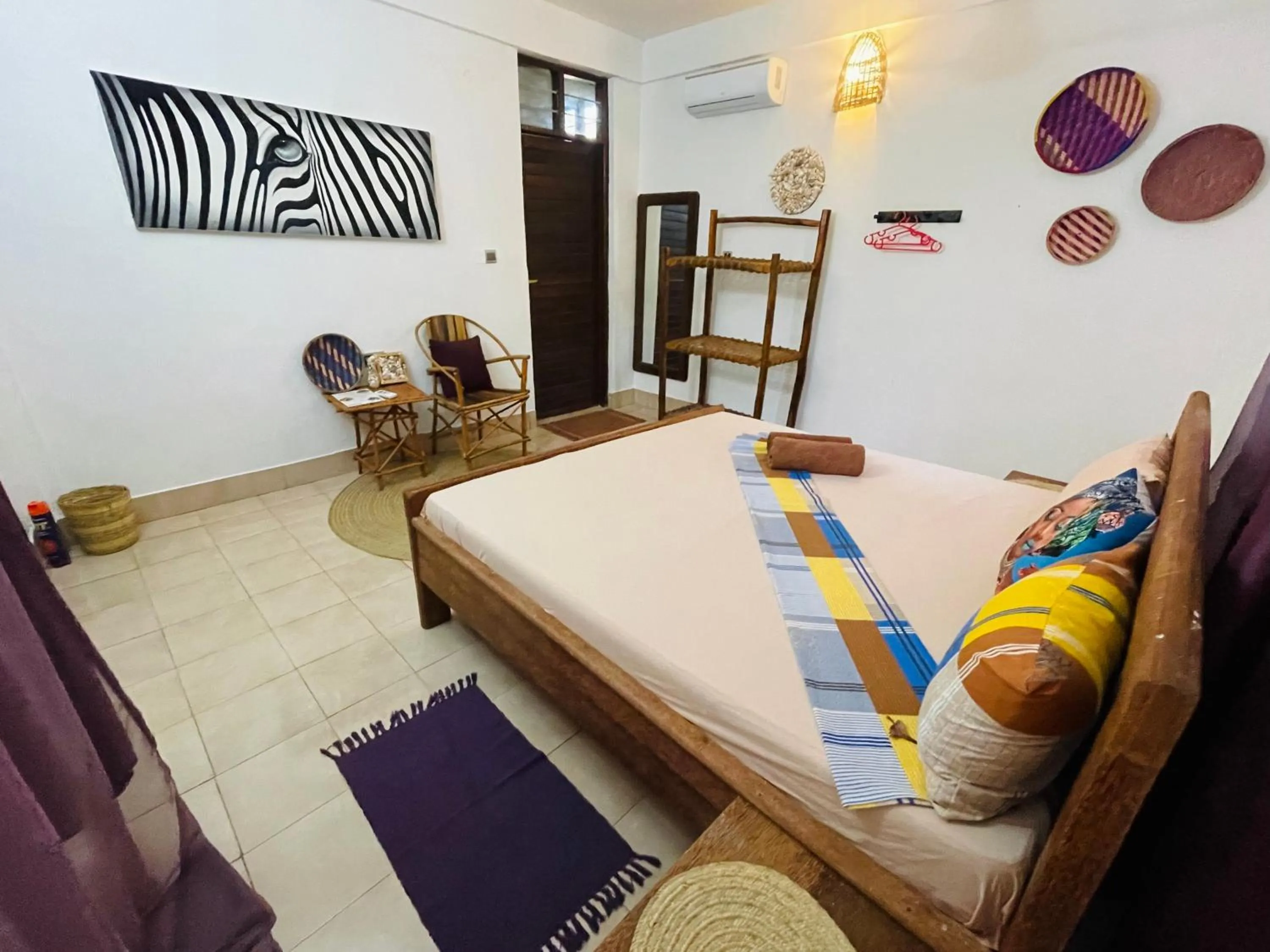 Bed in Max Hotel Nungwi