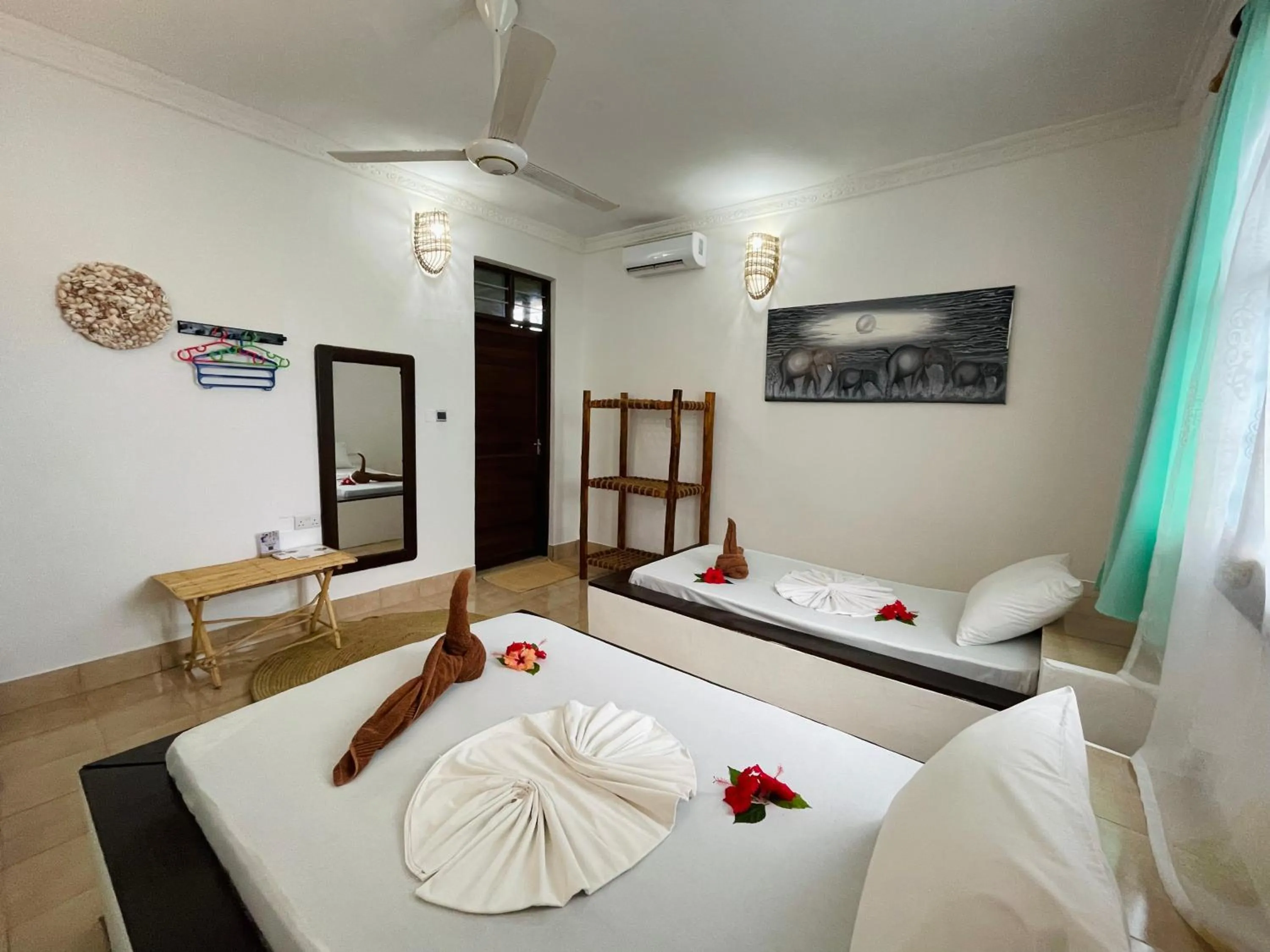 Bed in Max Hotel Nungwi