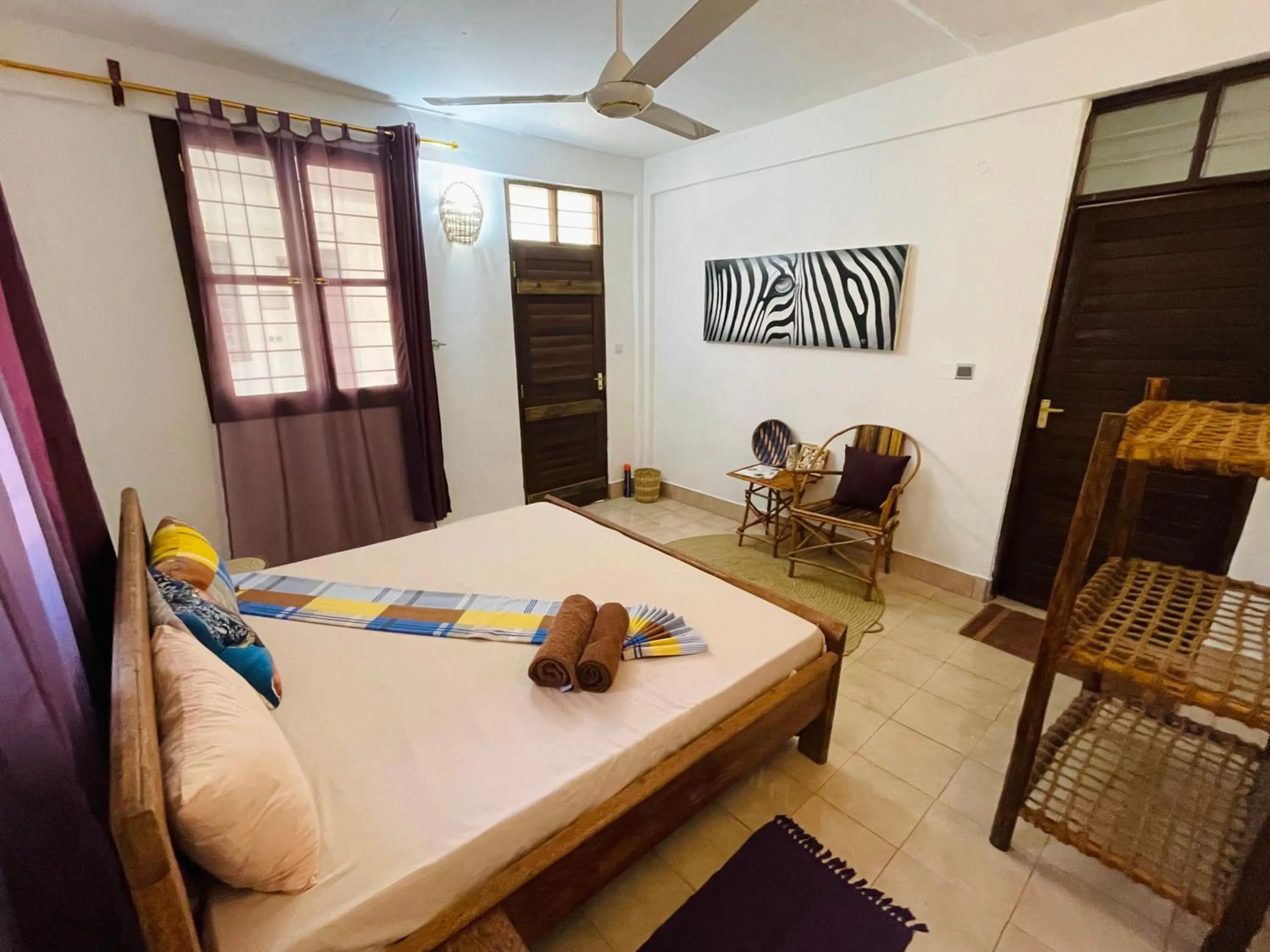 Bed in Max Hotel Nungwi