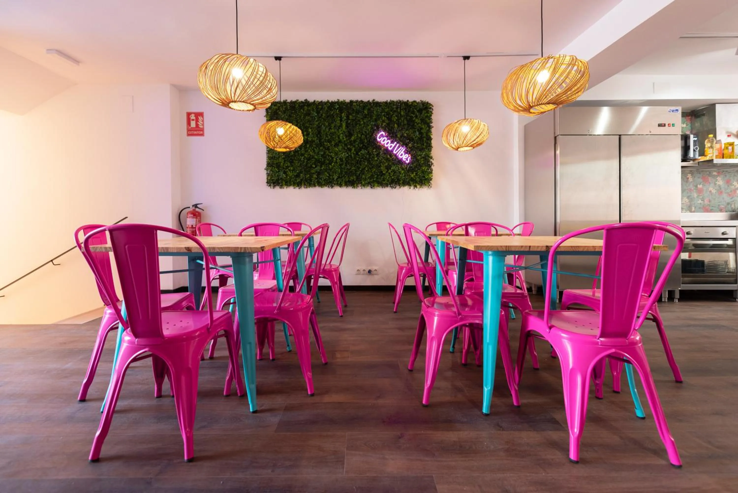 Dining area in Hostelle - Women only hostel Barcelona