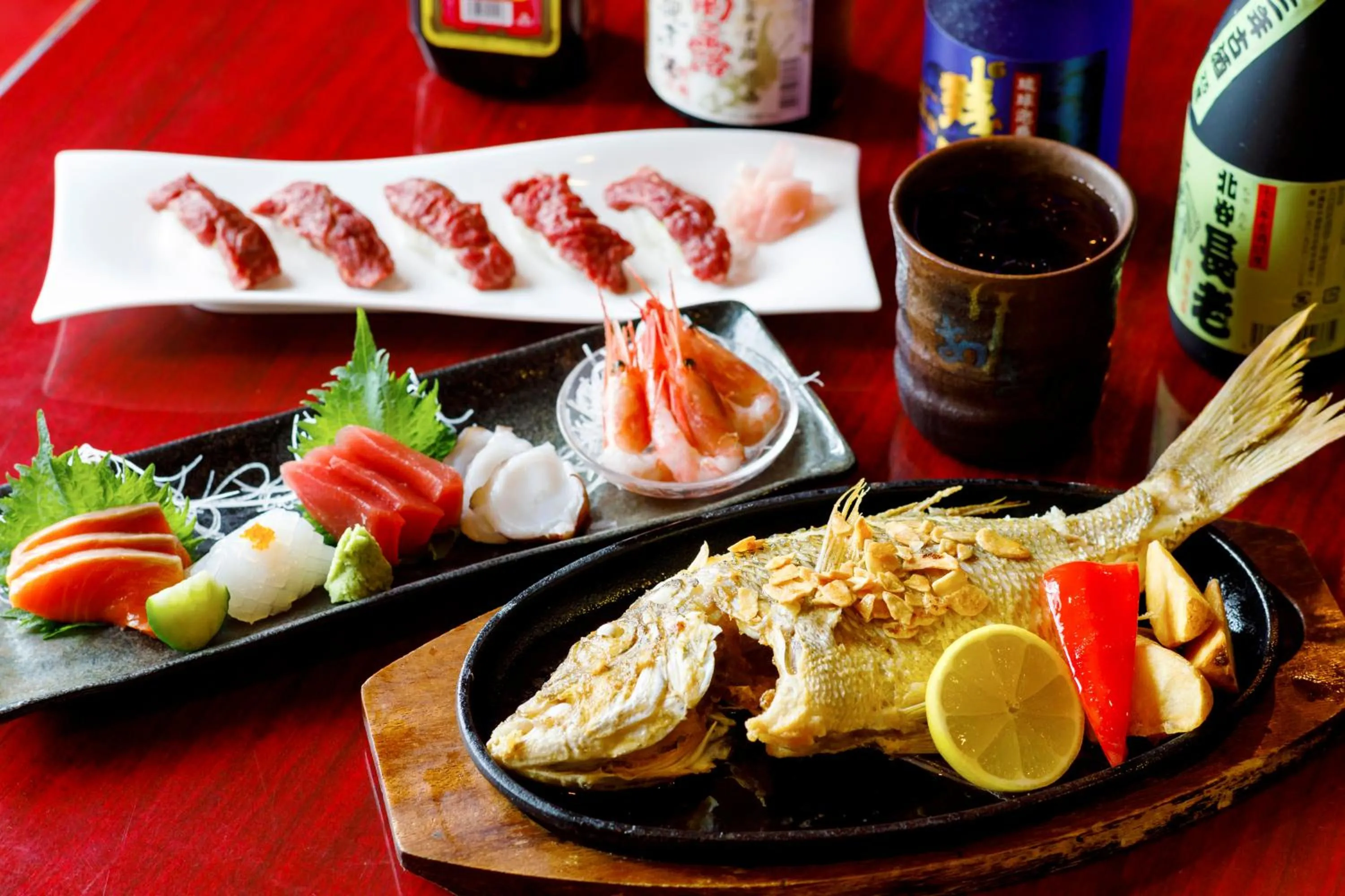 Dinner in Blue Steak Wonder Chatan