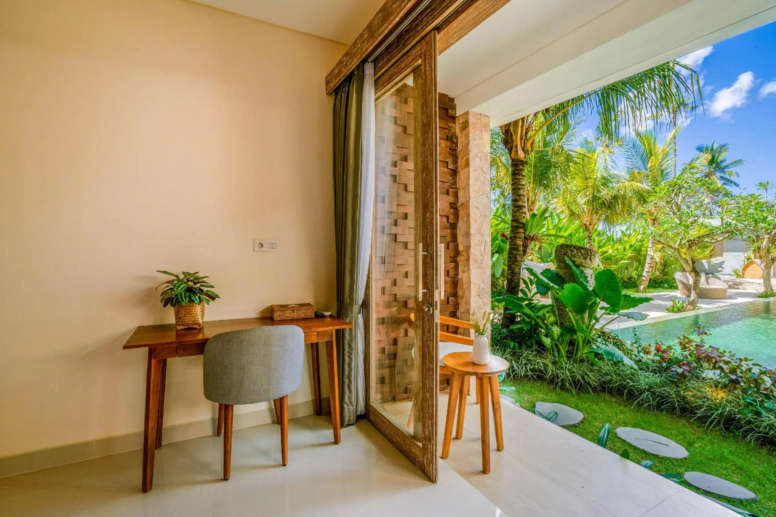 Pool view in Kahayana Suites Ubud