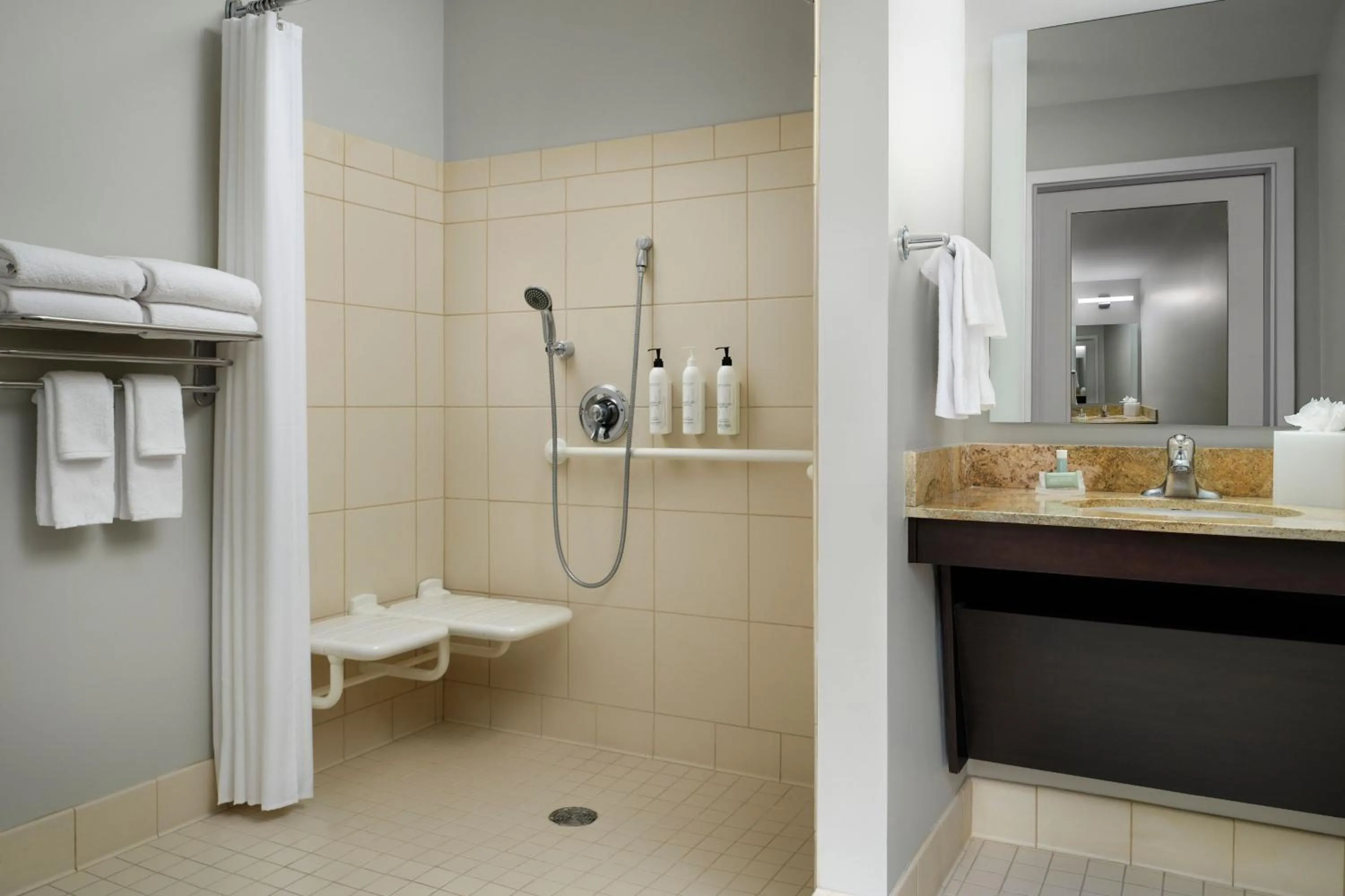 Bathroom in TownePlace Suites San Jose Santa Clara