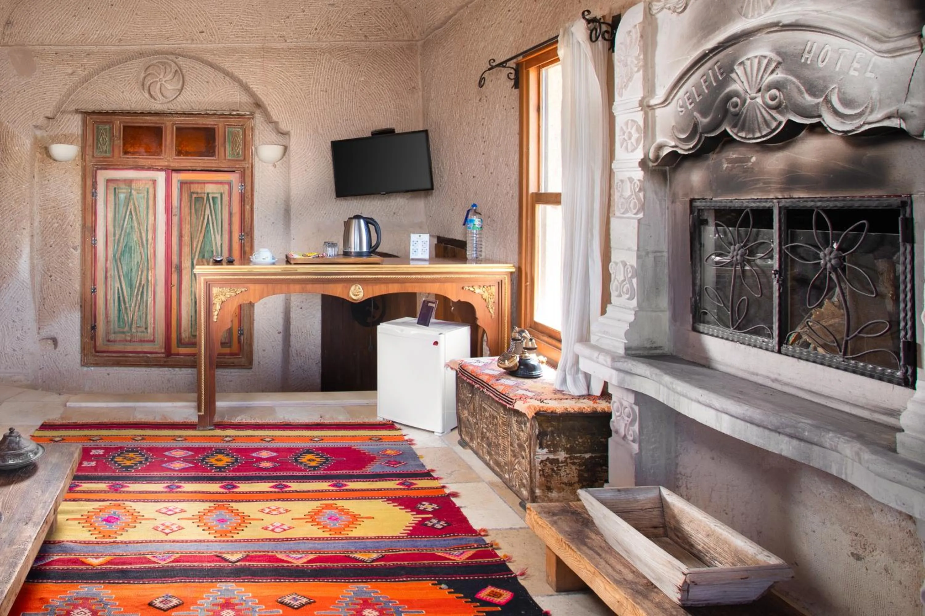 TV and multimedia, Bed in Cappadocia Fairy Chimneys Selfie Cave Hotels - Special Class