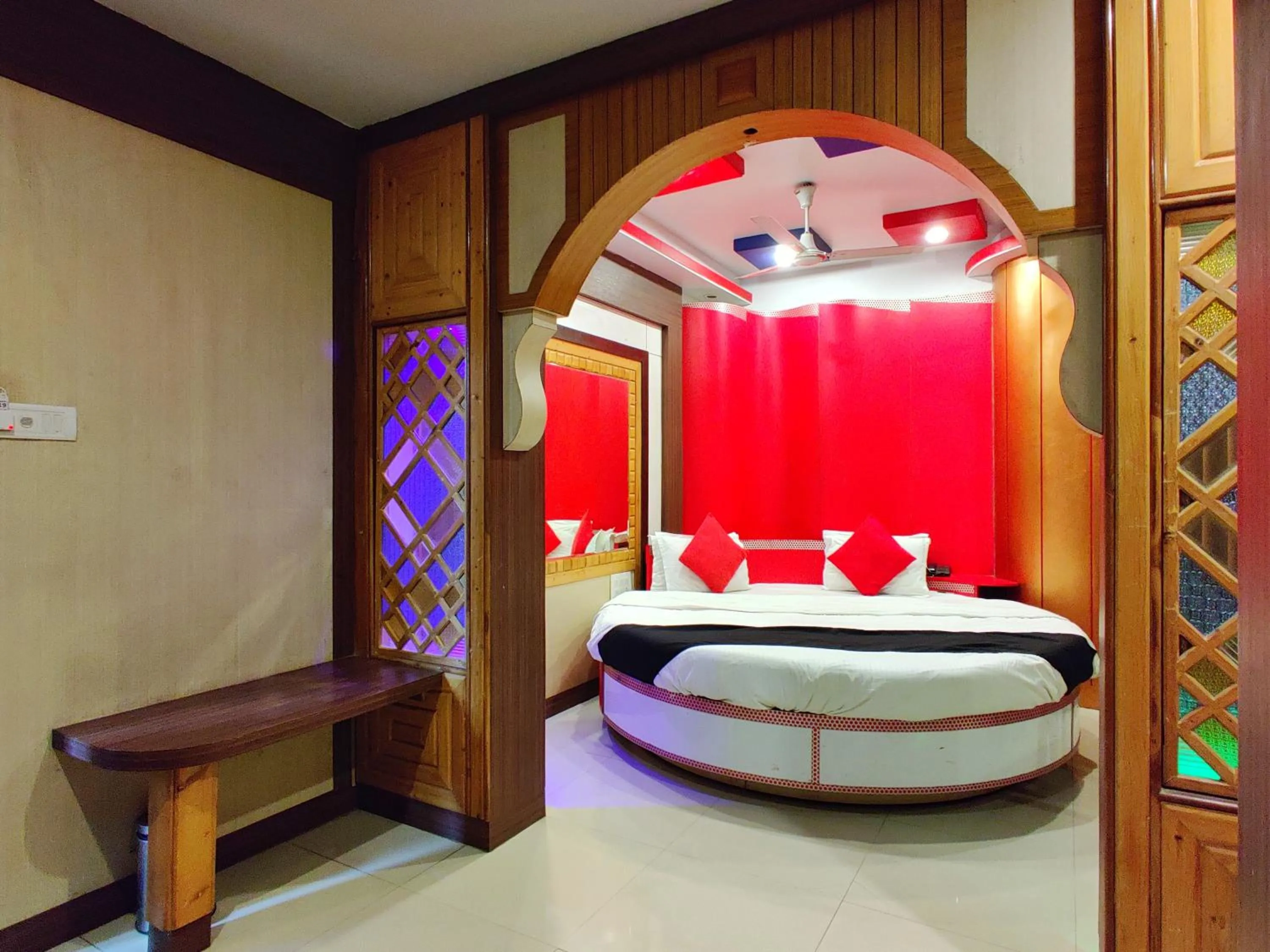 Bed in Hotel Pratap Heritage