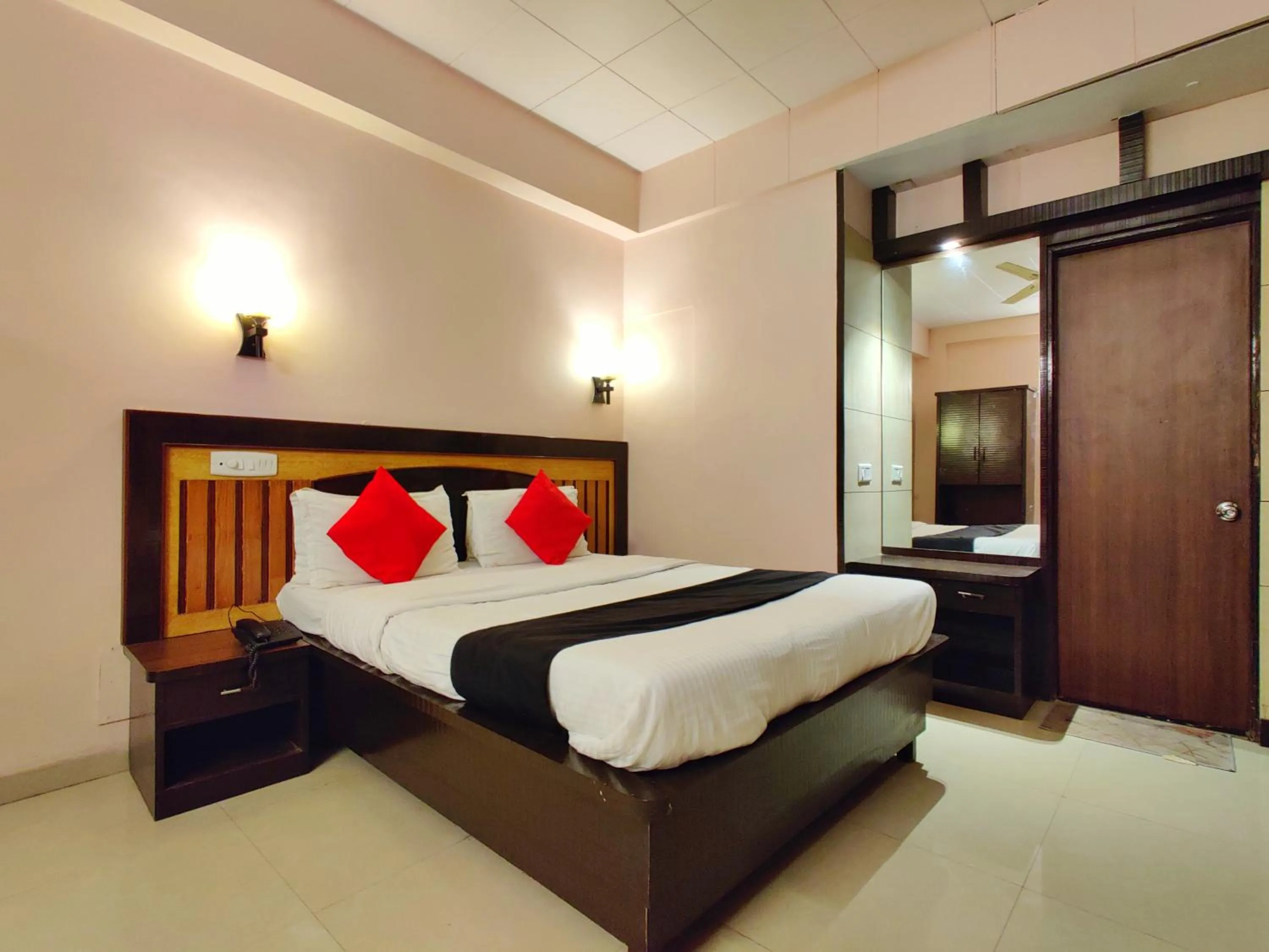 Bed in Hotel Pratap Heritage