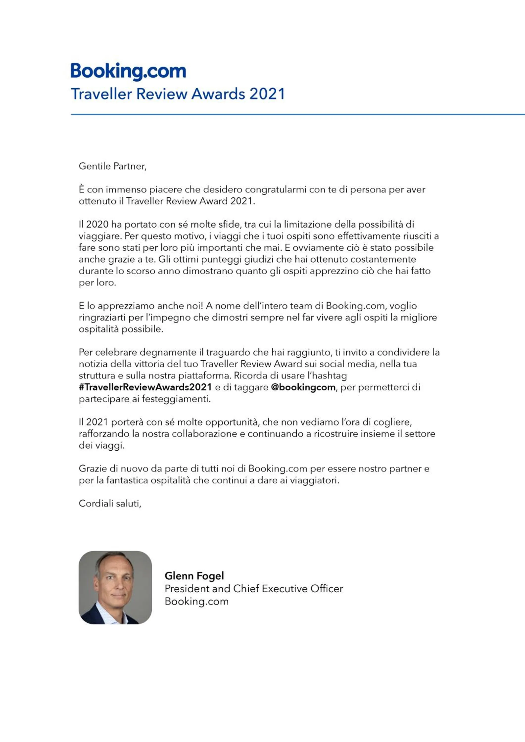 Certificate/Award in Casa Castagna