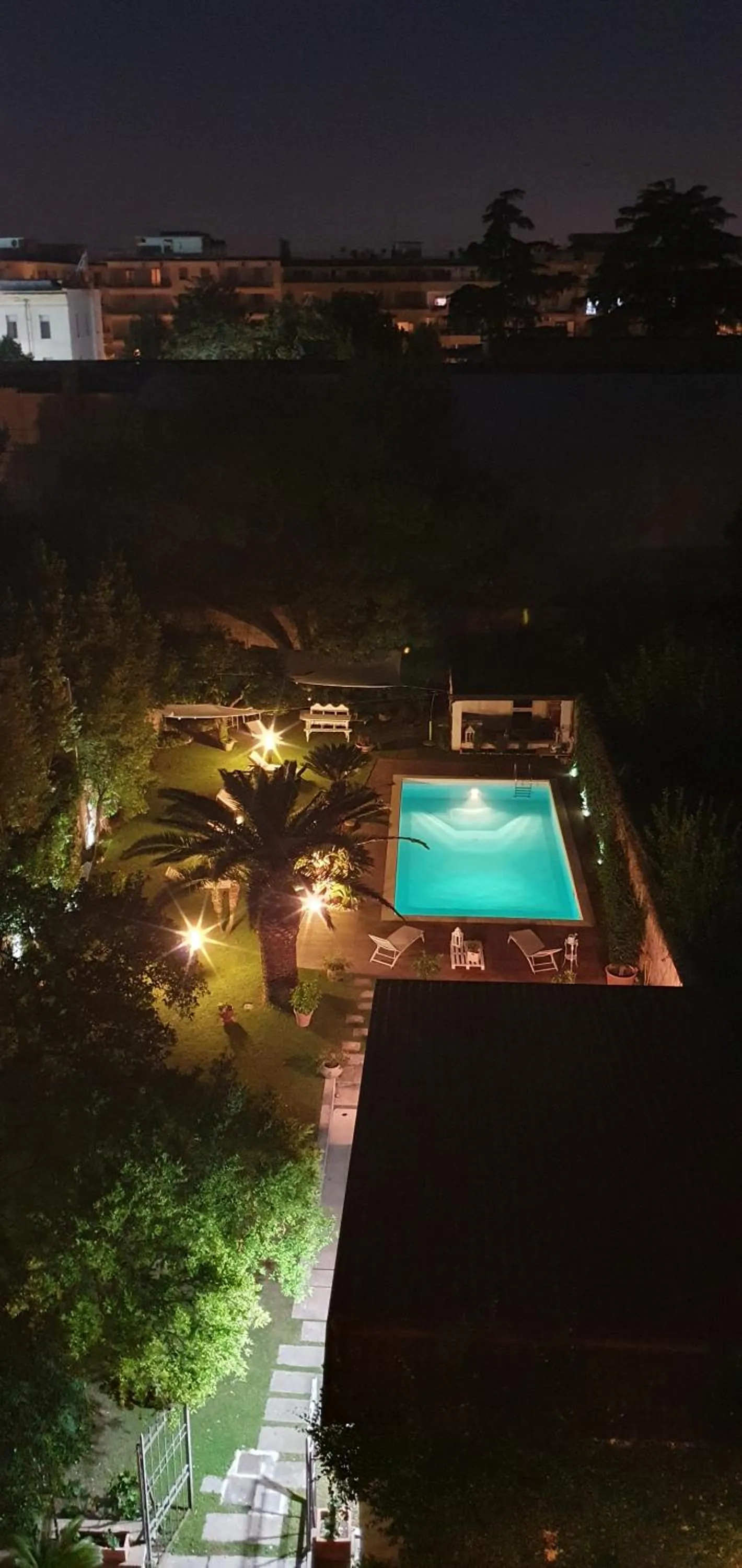 Pool view in Casa Castagna