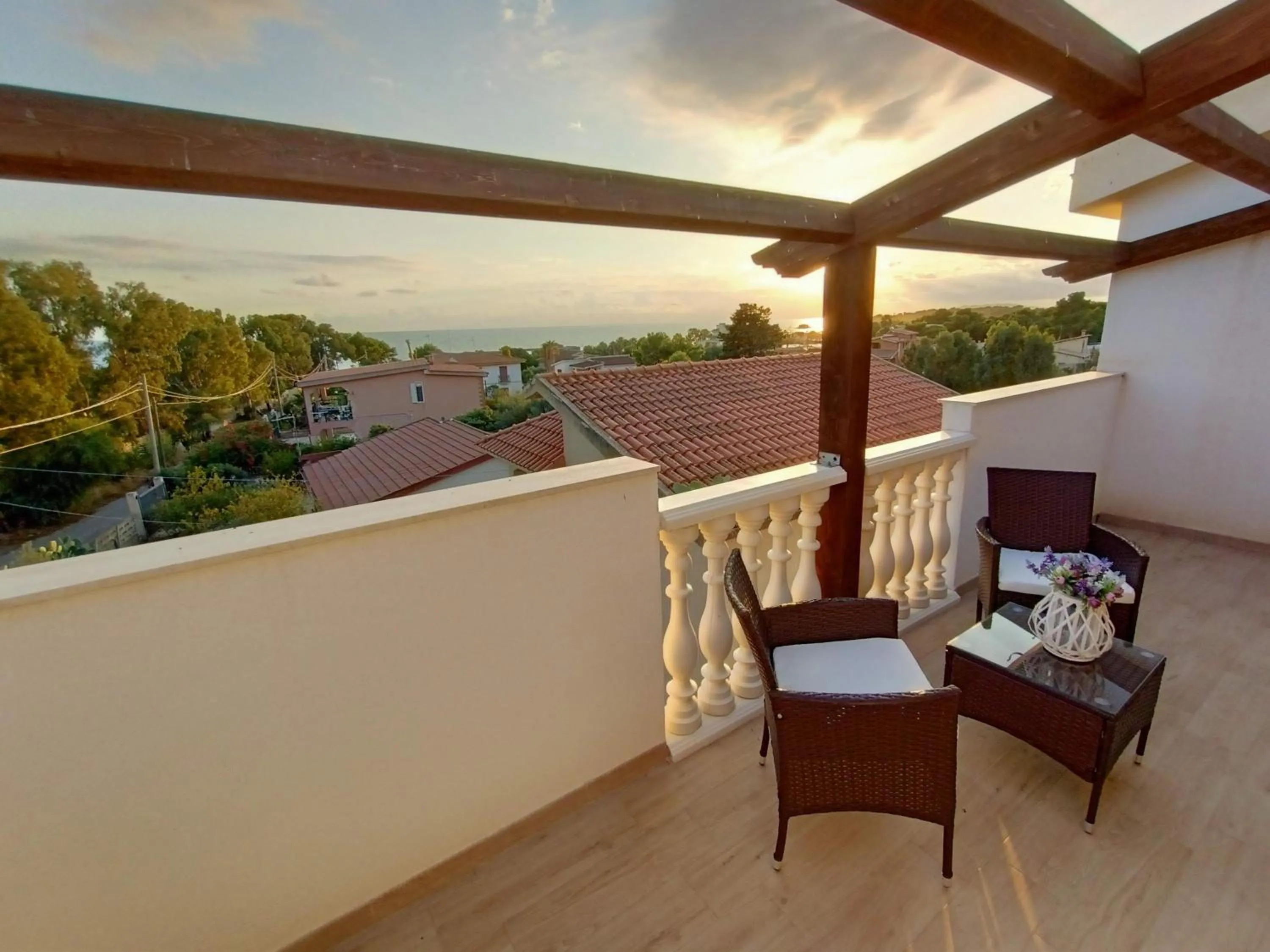 Balcony/Terrace in B&B Villa Sara Falconara