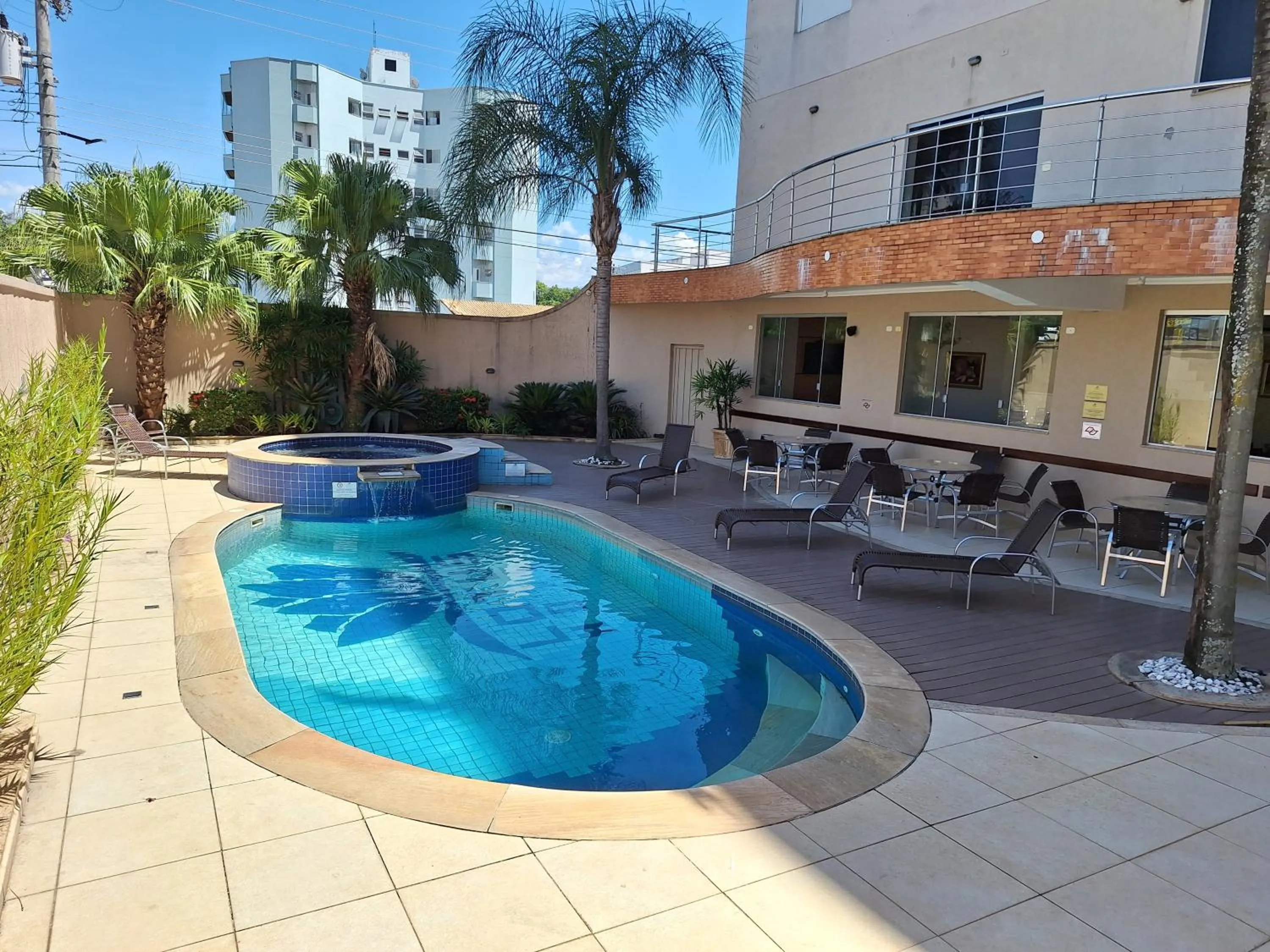 Swimming pool in Lotus Hotel - à 6 km do Santuário de Aparecida-SP