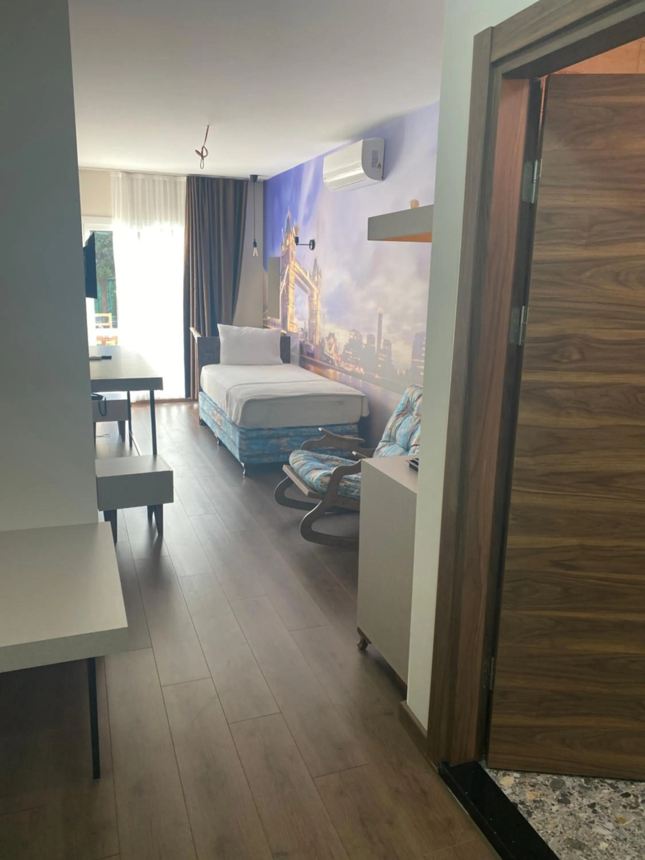 Bed in OFURO WORLD HOTEL SPA