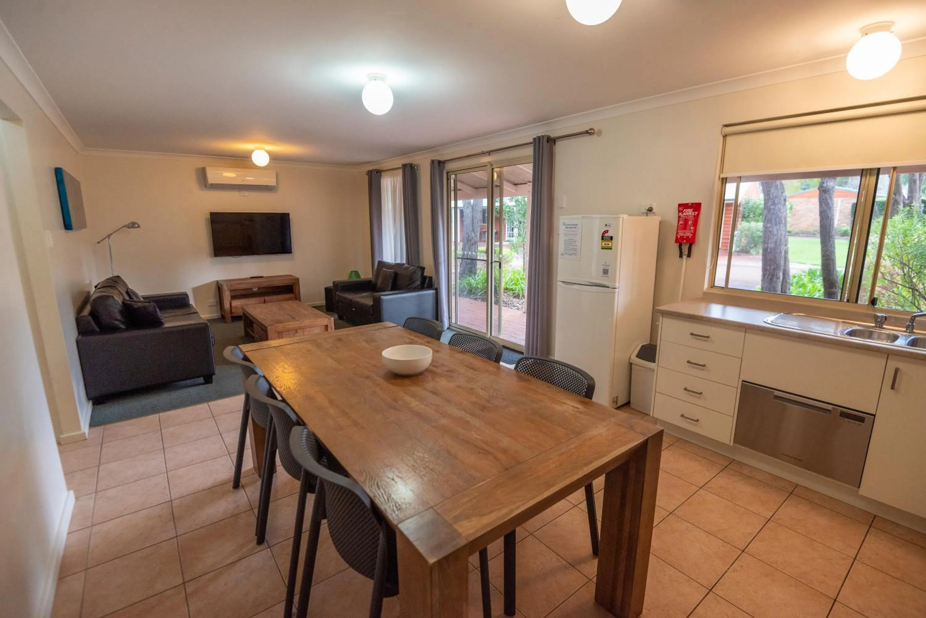 Dining area in Margaret River Tourist Park