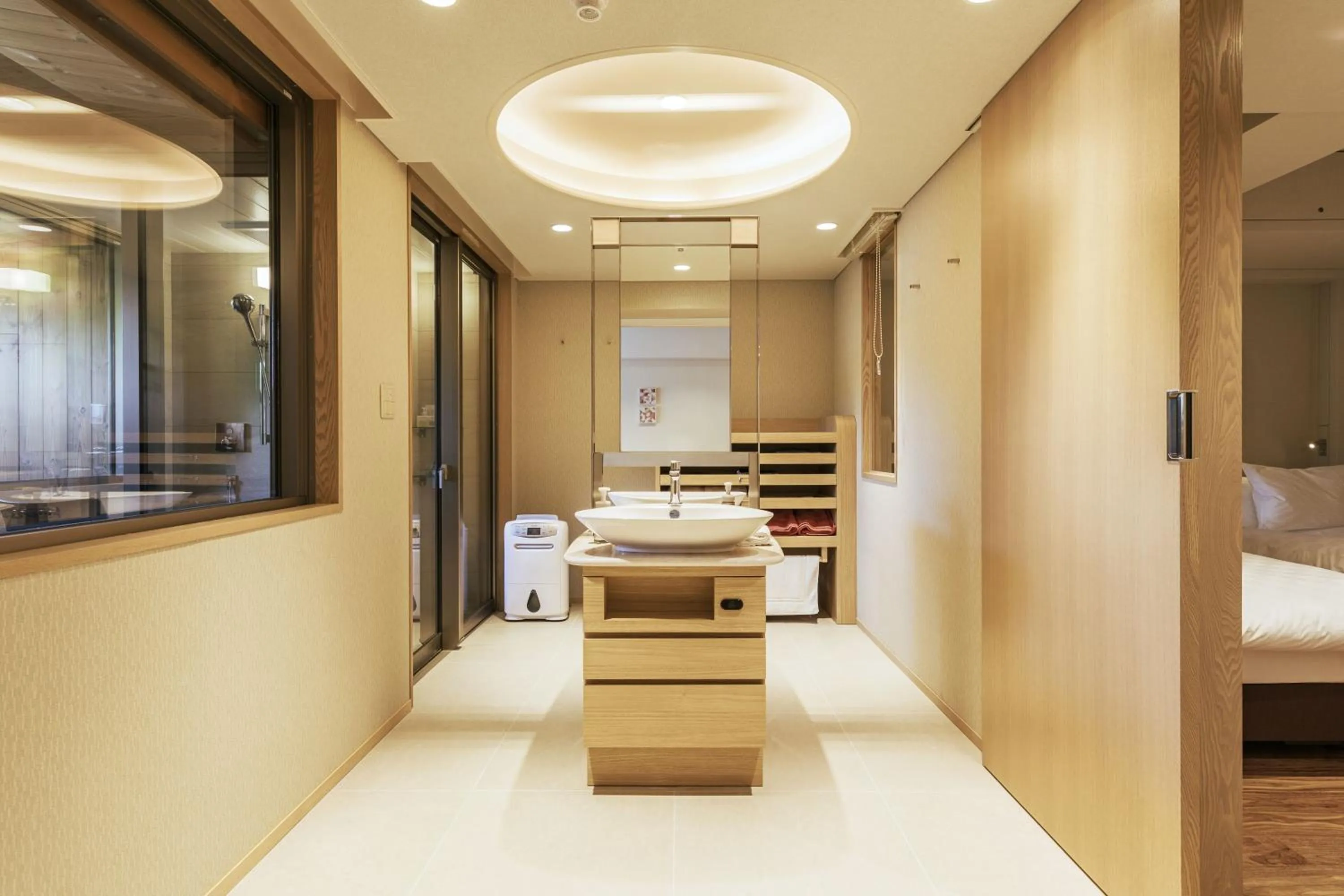 Bathroom, Bed in Hotel Mahoroba