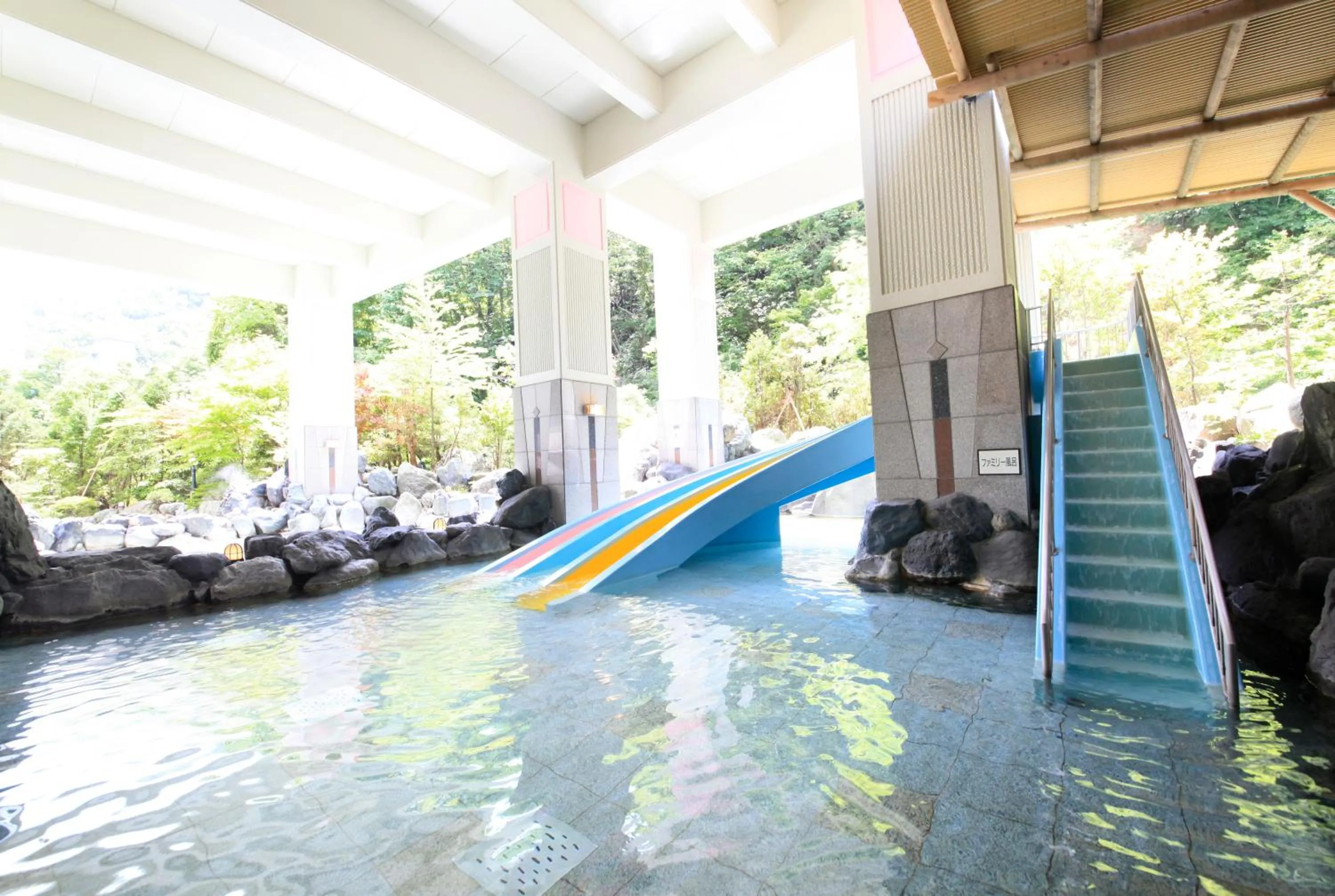 Hot Spring Bath in Hotel Mahoroba