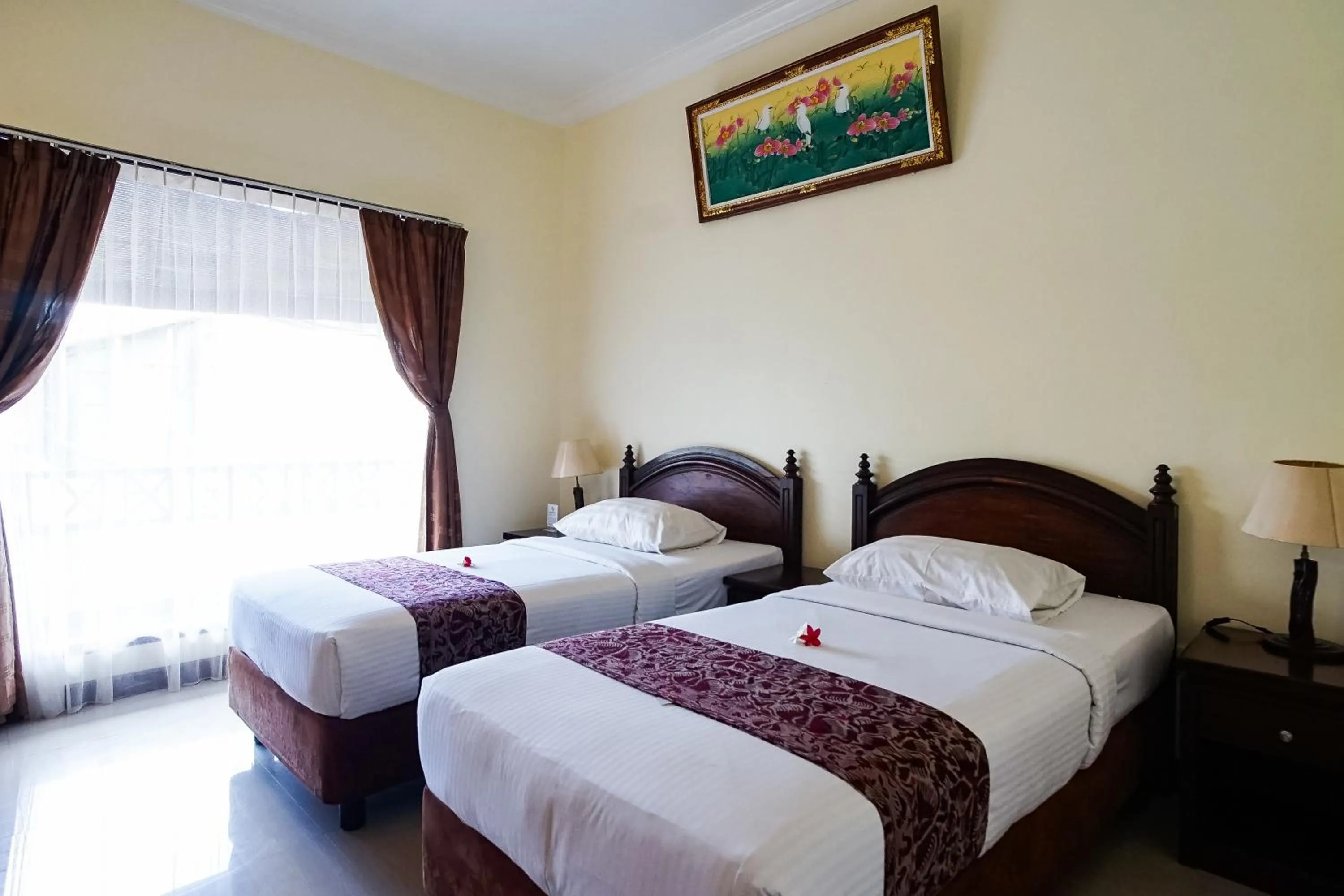 Bedroom, Bed in Taman Ayu Legian Hotel