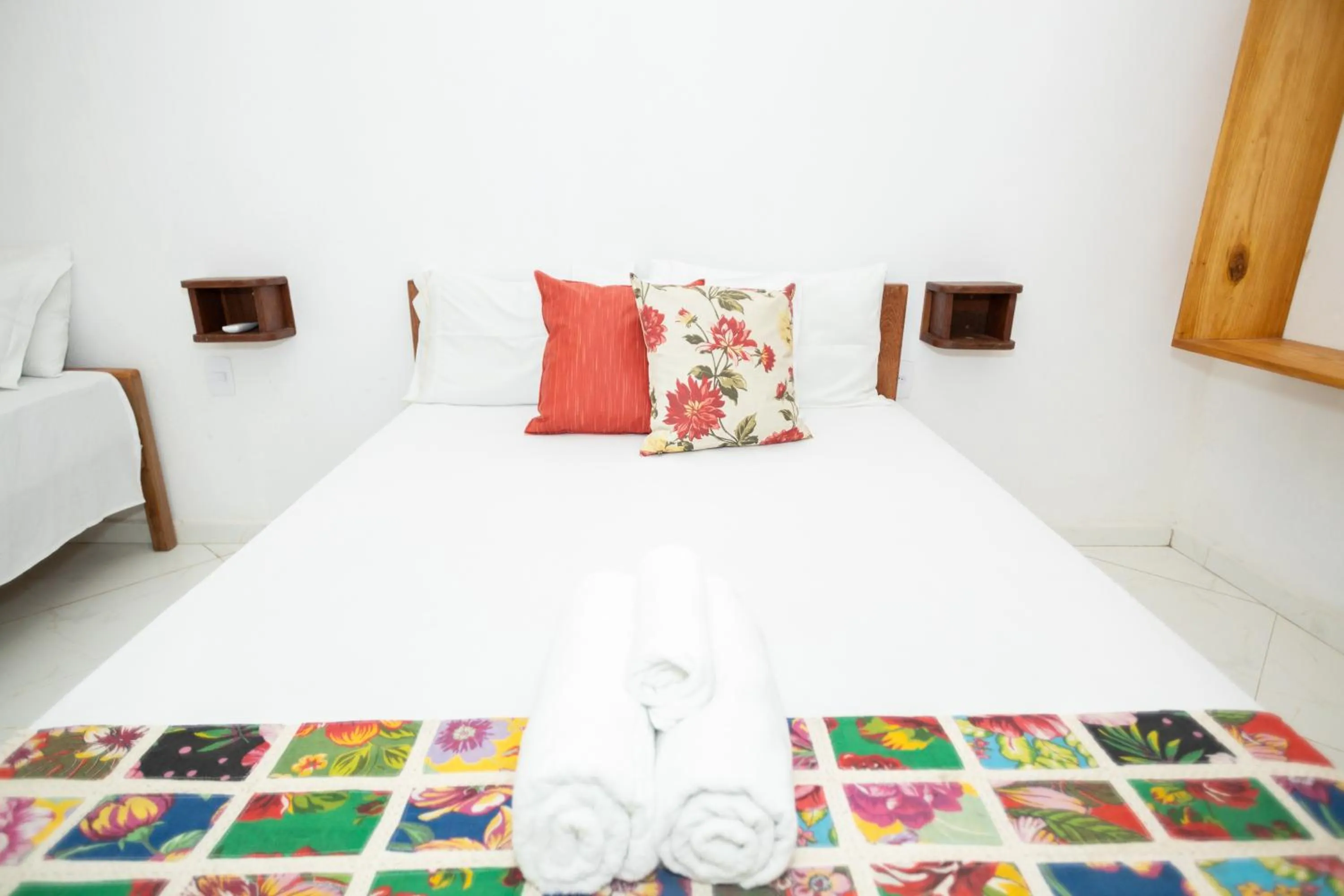 Bed in Pousada Flor do Arraial