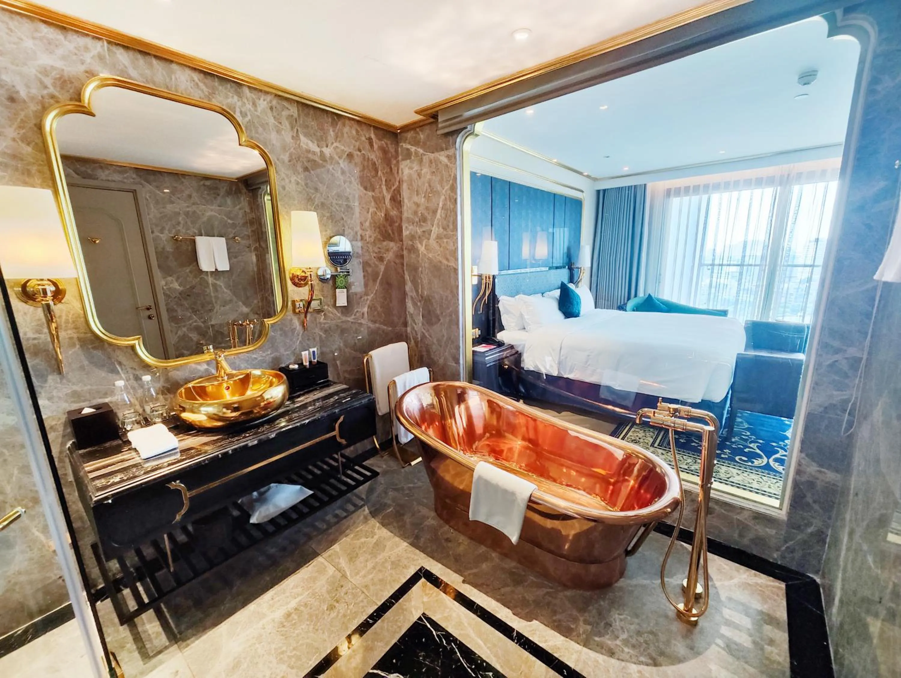 Bathroom in Dolce by Wyndham Hanoi Golden Lake
