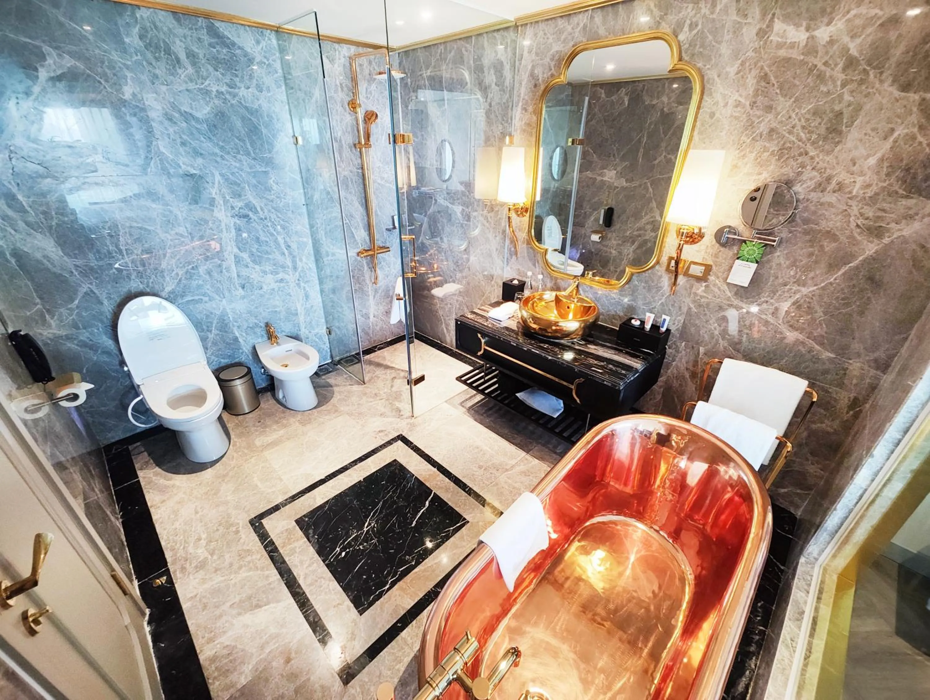 Bathroom in Dolce by Wyndham Hanoi Golden Lake