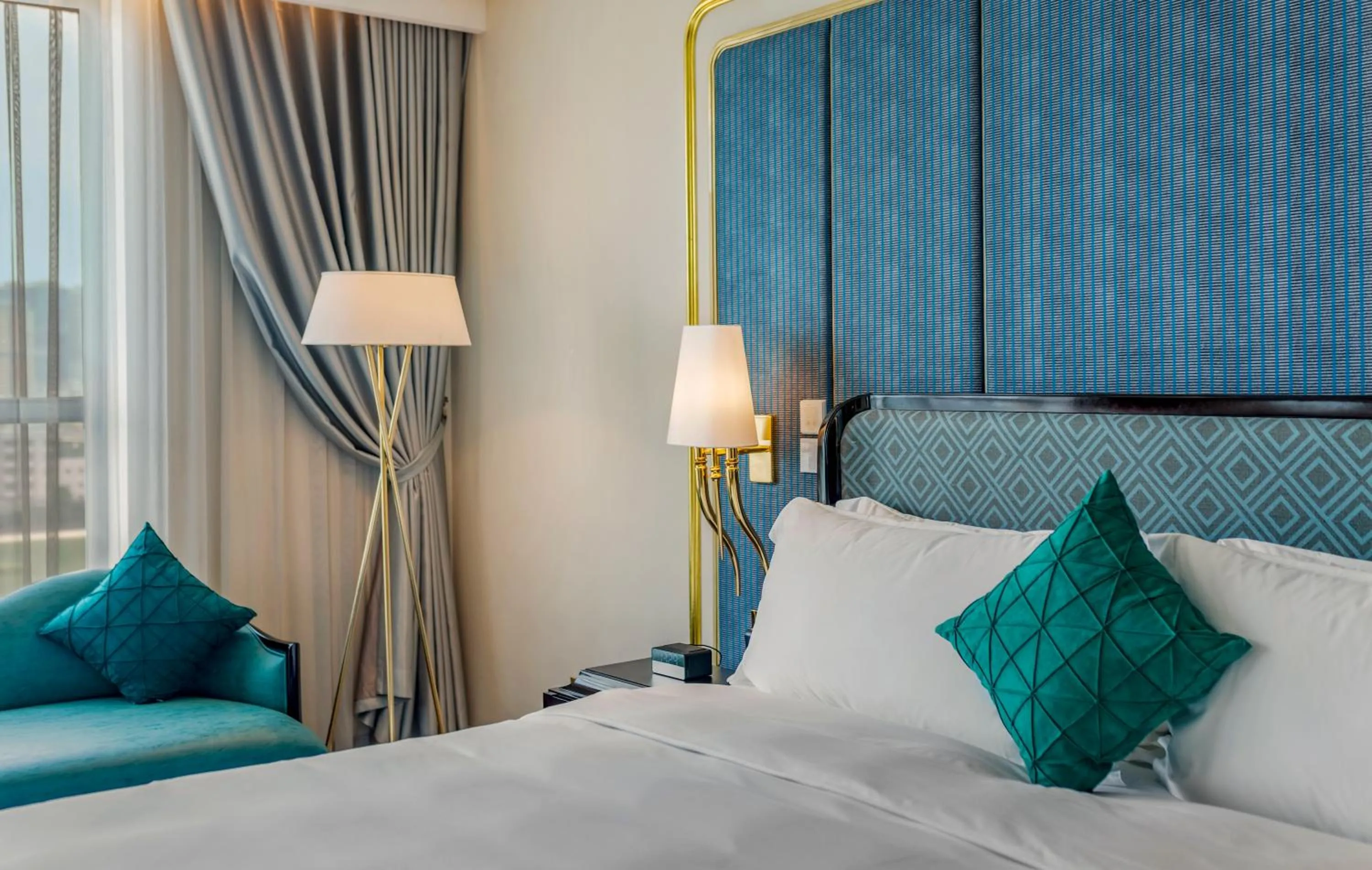 Decorative detail, Bed in Dolce by Wyndham Hanoi Golden Lake