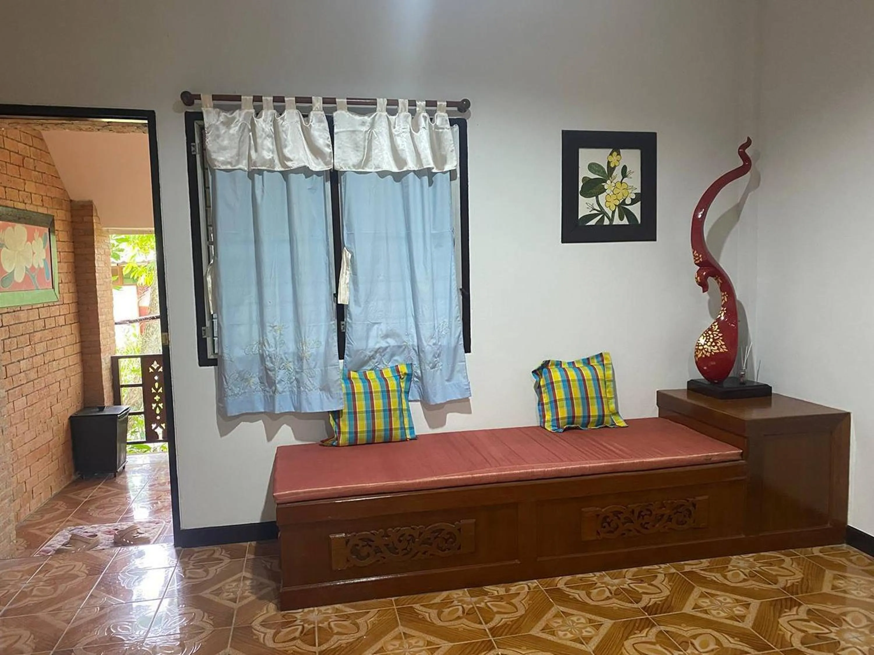 Bed in Viewdoi Art and Resort