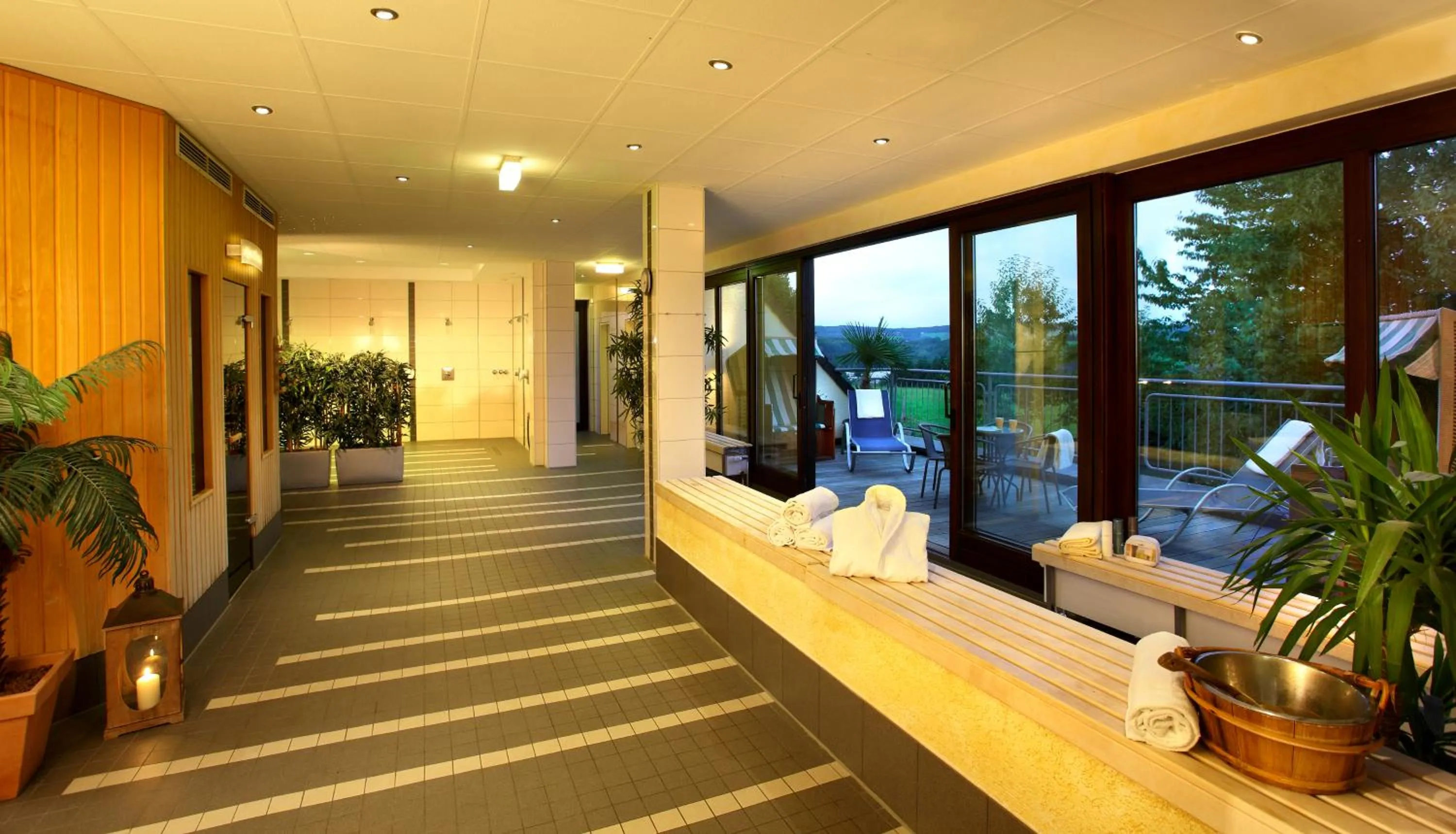 Spa and wellness centre/facilities in Trans World Hotel Kranichhöhe