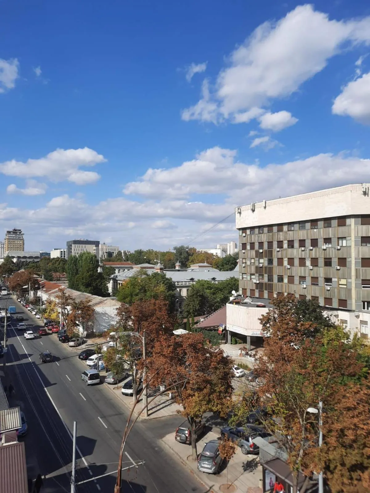 Street view in Glass Cube Hotel
