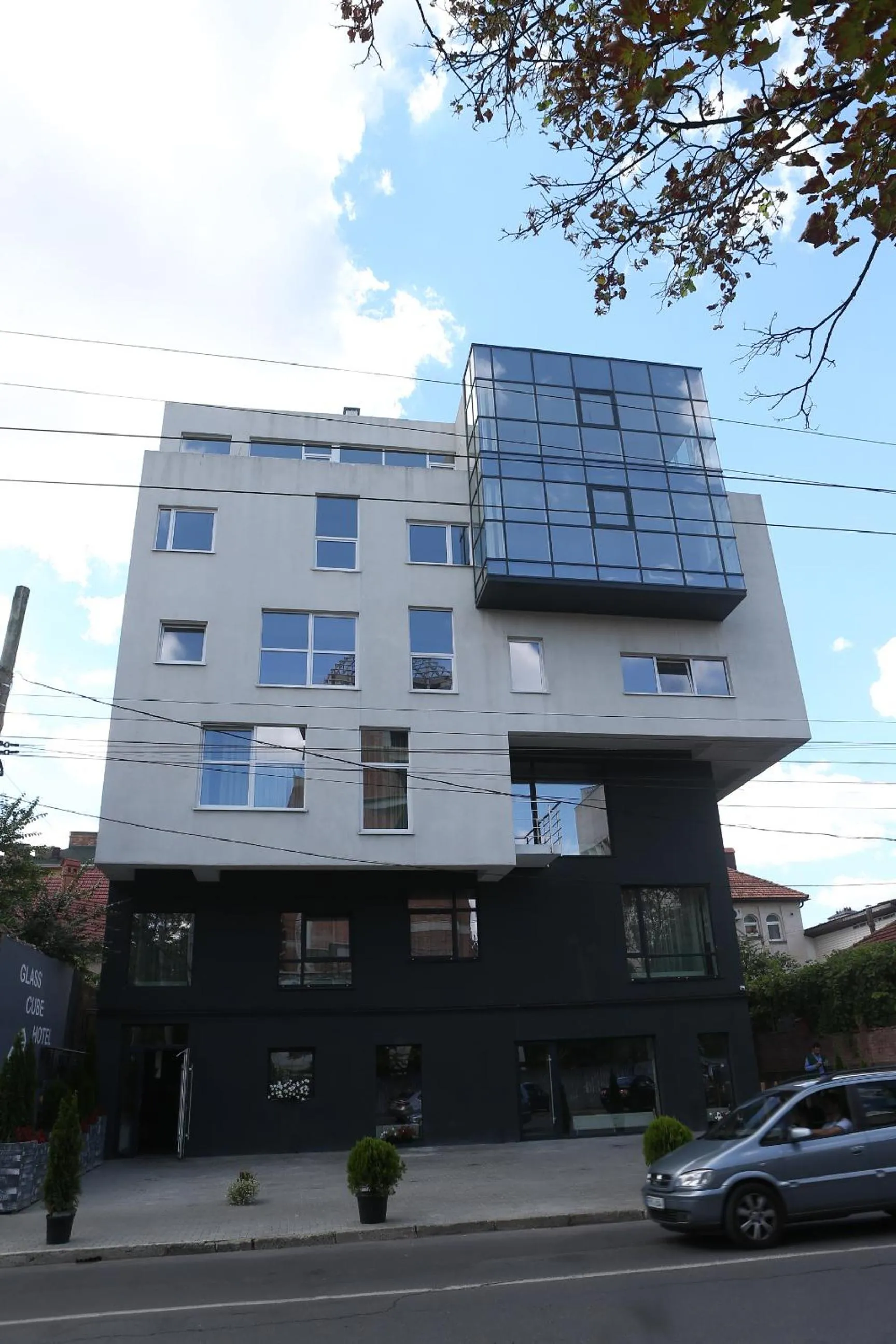Property building in Glass Cube Hotel