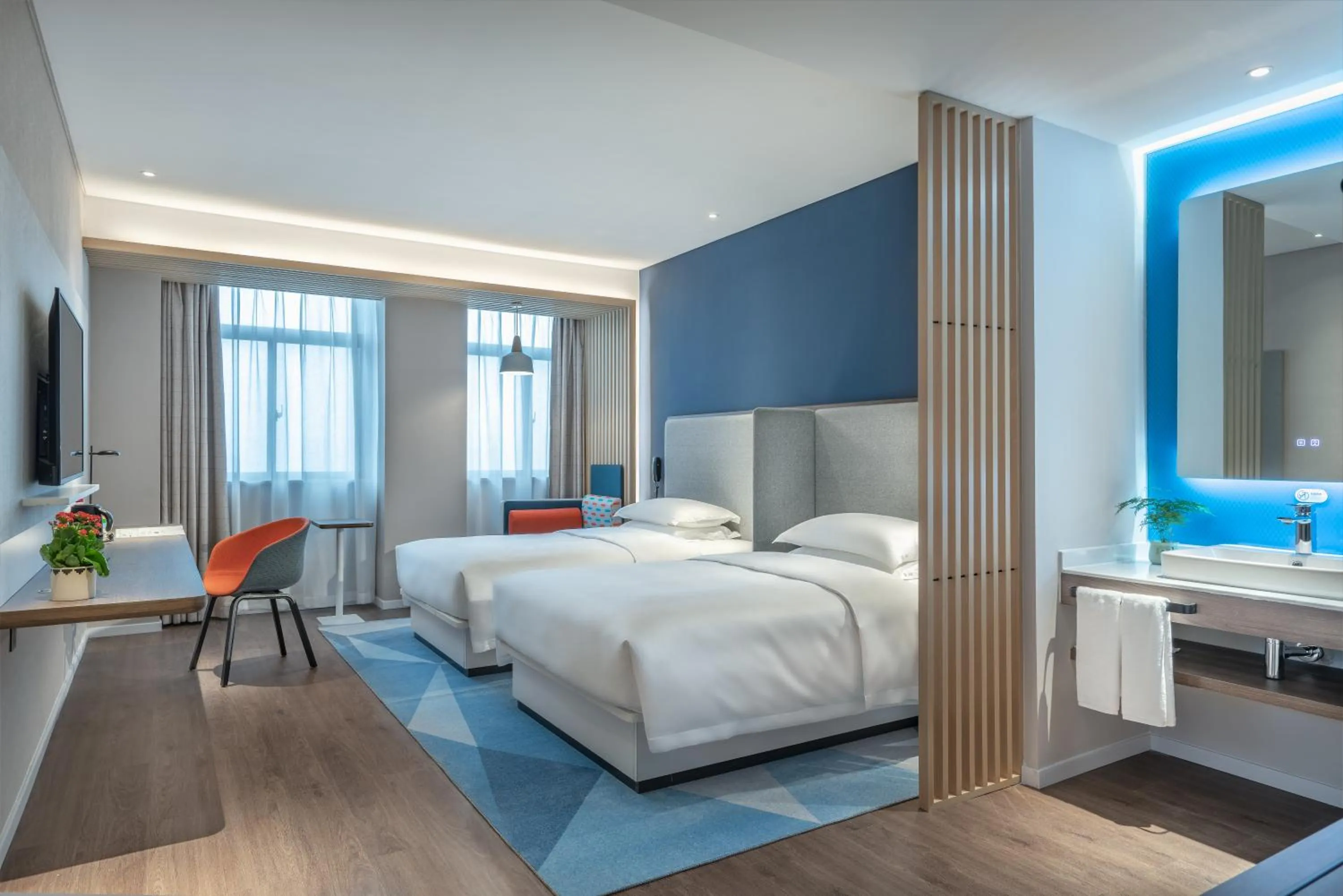 On site, Bed in Holiday Inn Express Changsha South Railway Station by IHG