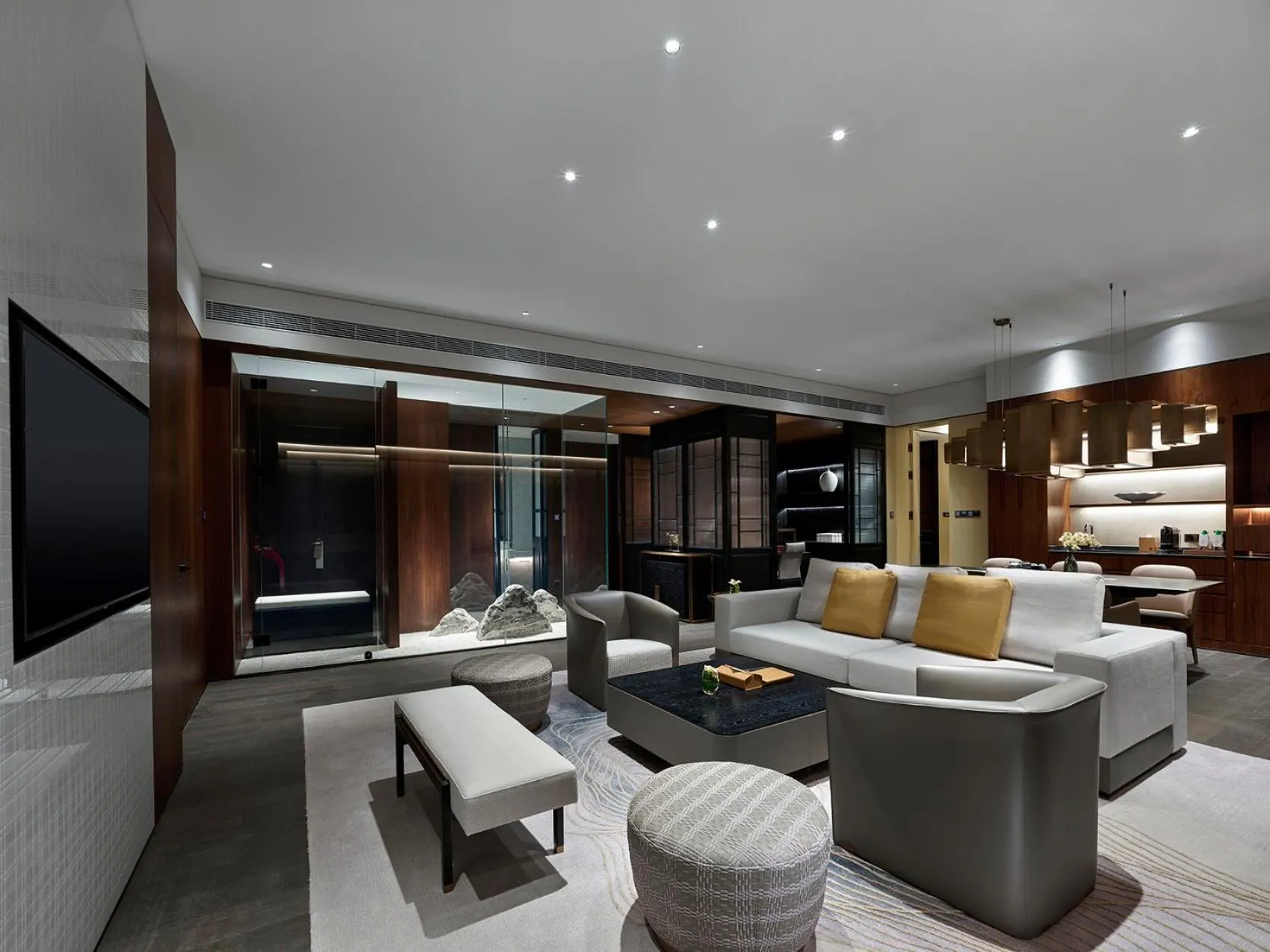 Living room in InterContinental Dongguan by IHG