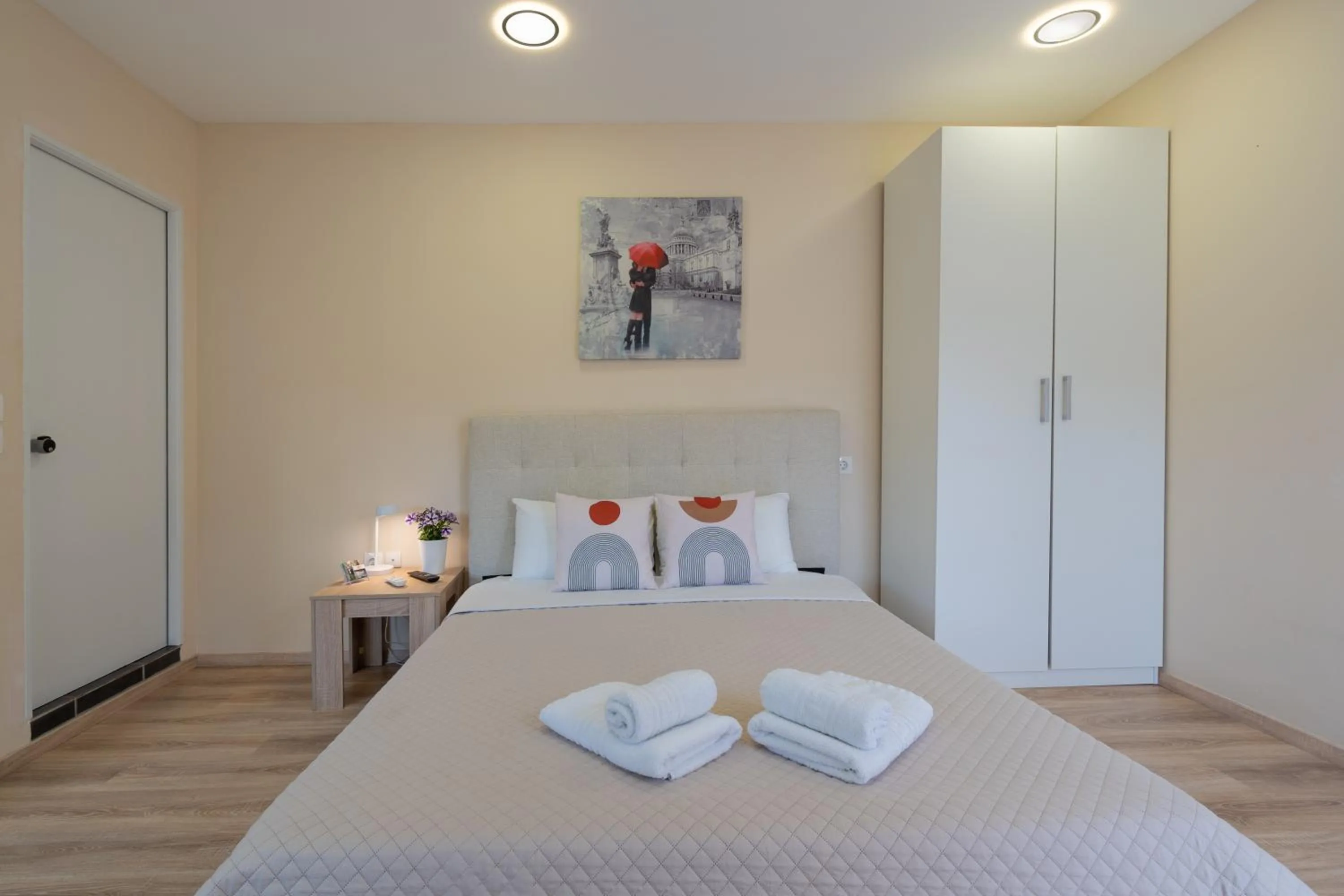 Bedroom, Bed in Modular Bungalows With Heated Pool Artemis Greece