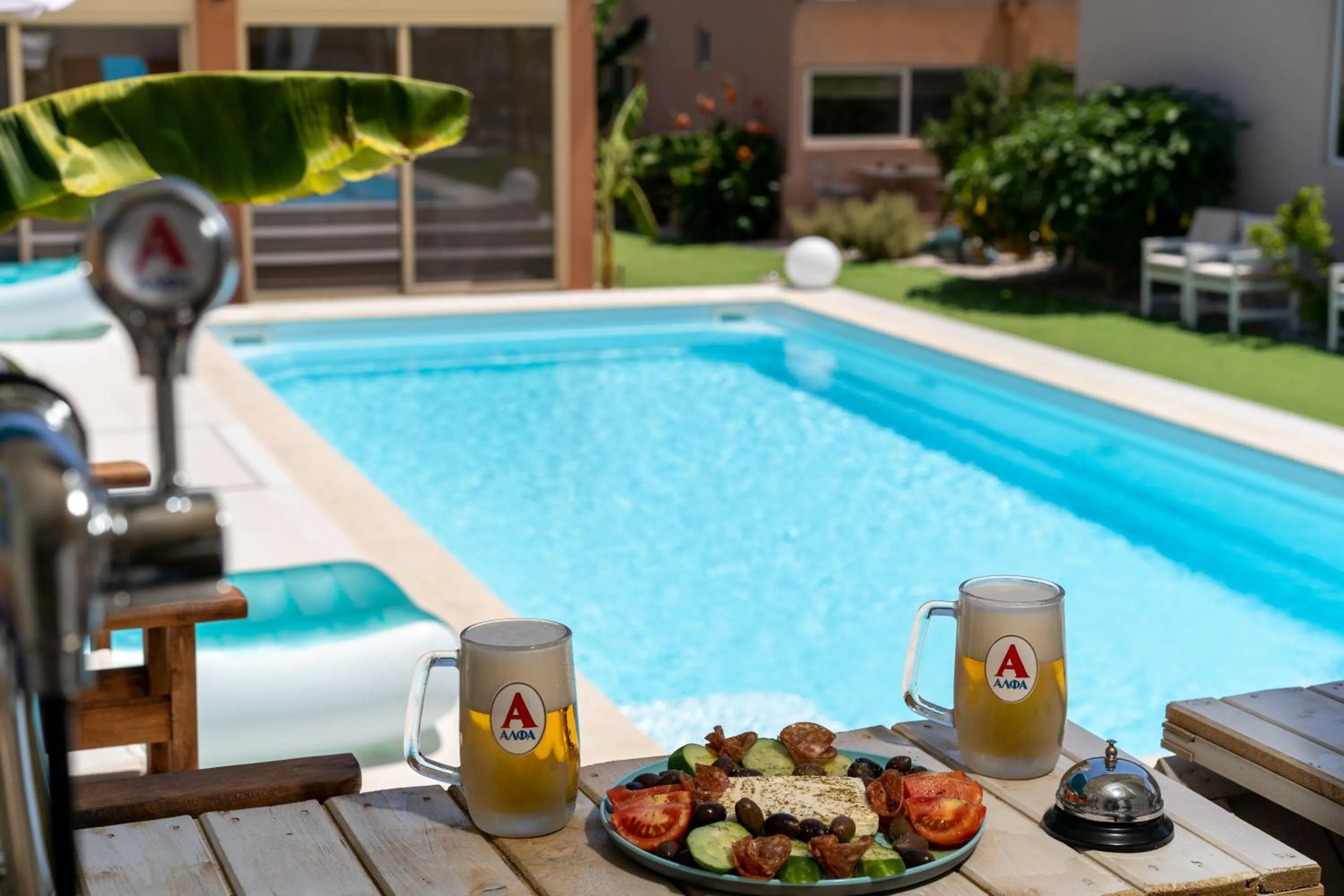 Day in Modular Bungalows With Heated Pool Artemis Greece