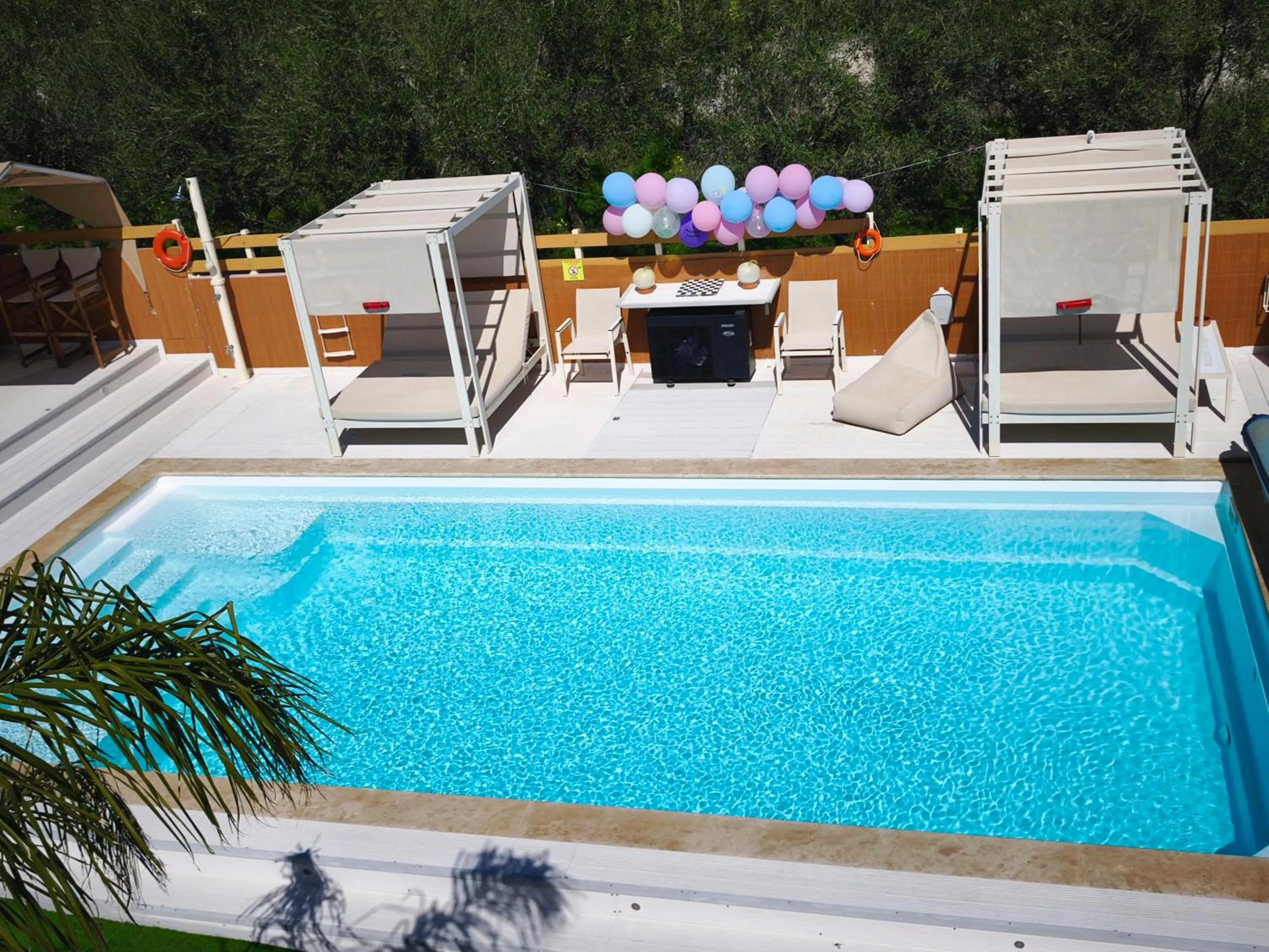 Swimming pool in Modular Bungalows With Heated Pool Artemis Greece