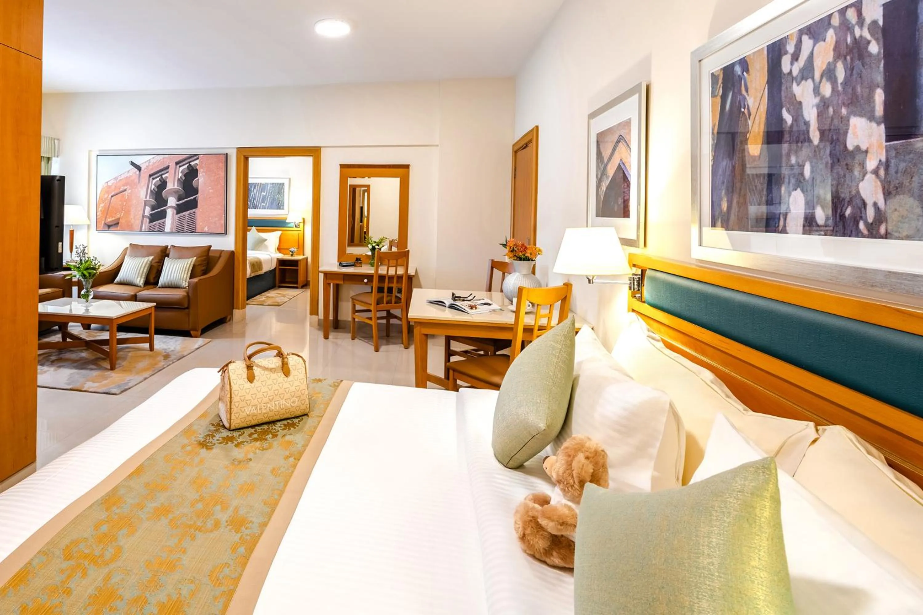 Living room in Golden Sands Hotel Apartments